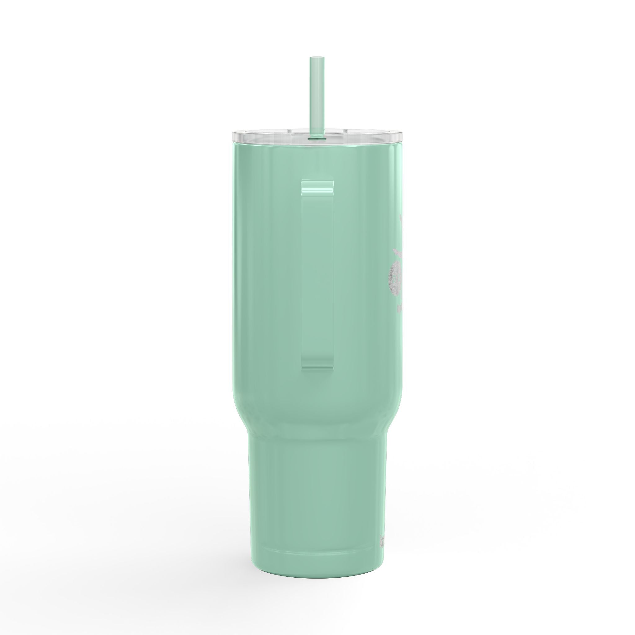 40oz Engraved Gym Tumbler with Lid & Straw — Personalized Fitness Water Bottle