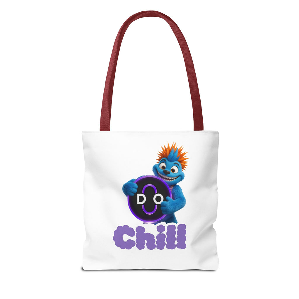 Do Chill Tote Bag — Cute Blue Monster Graphic Tote