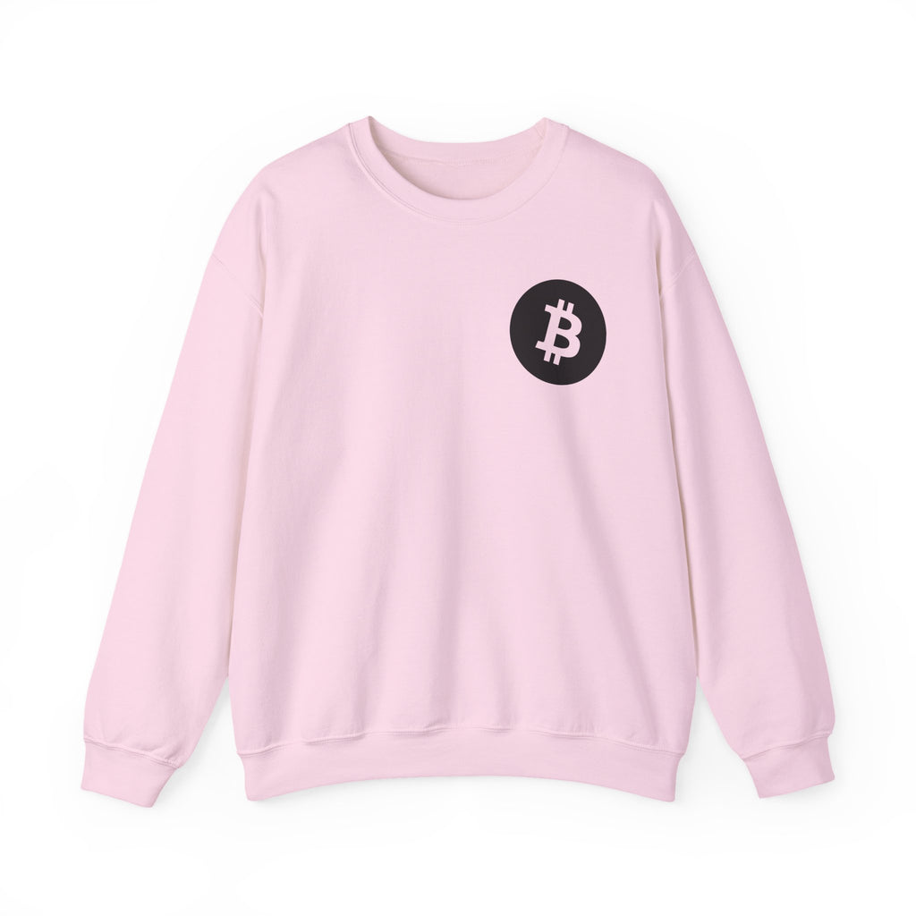 Bitcoin Logo Crewneck Sweatshirt — Crypto Bitcoin Symbol Pullover