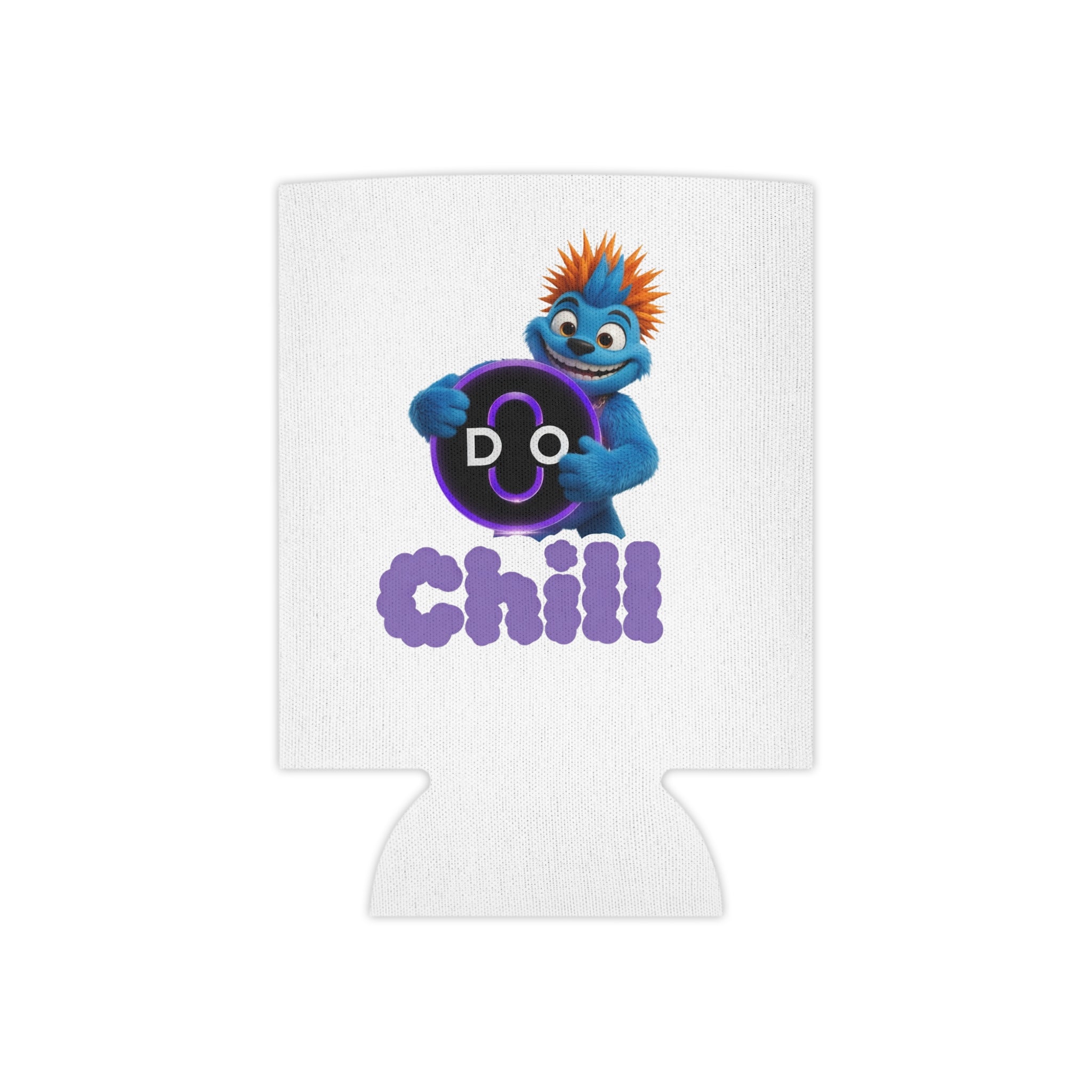 Do Chill Can Cooler — Cute Blue Monster Beverage Cooler