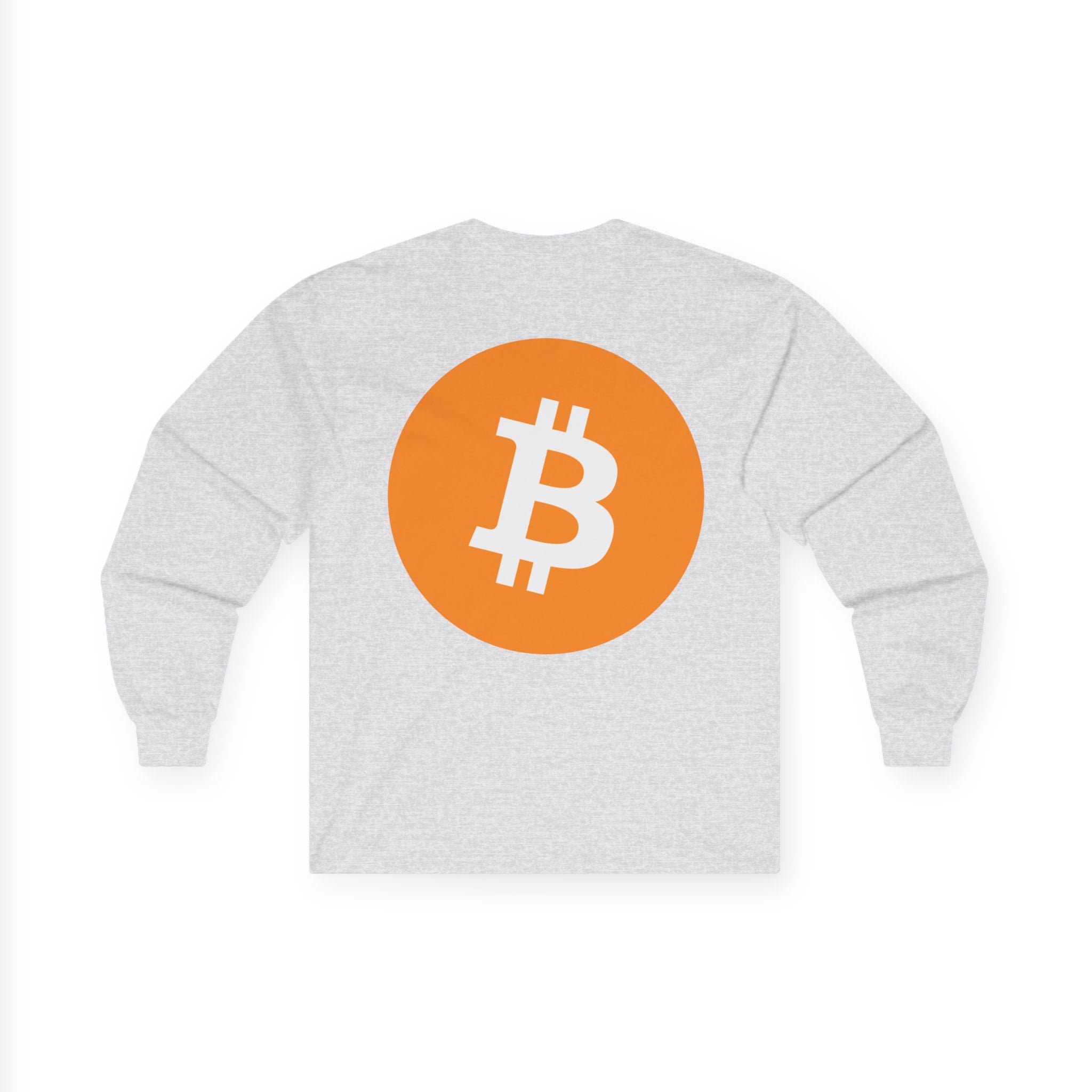 Bitcoin Logo Long Sleeve Tee — Crypto Logo Shirt