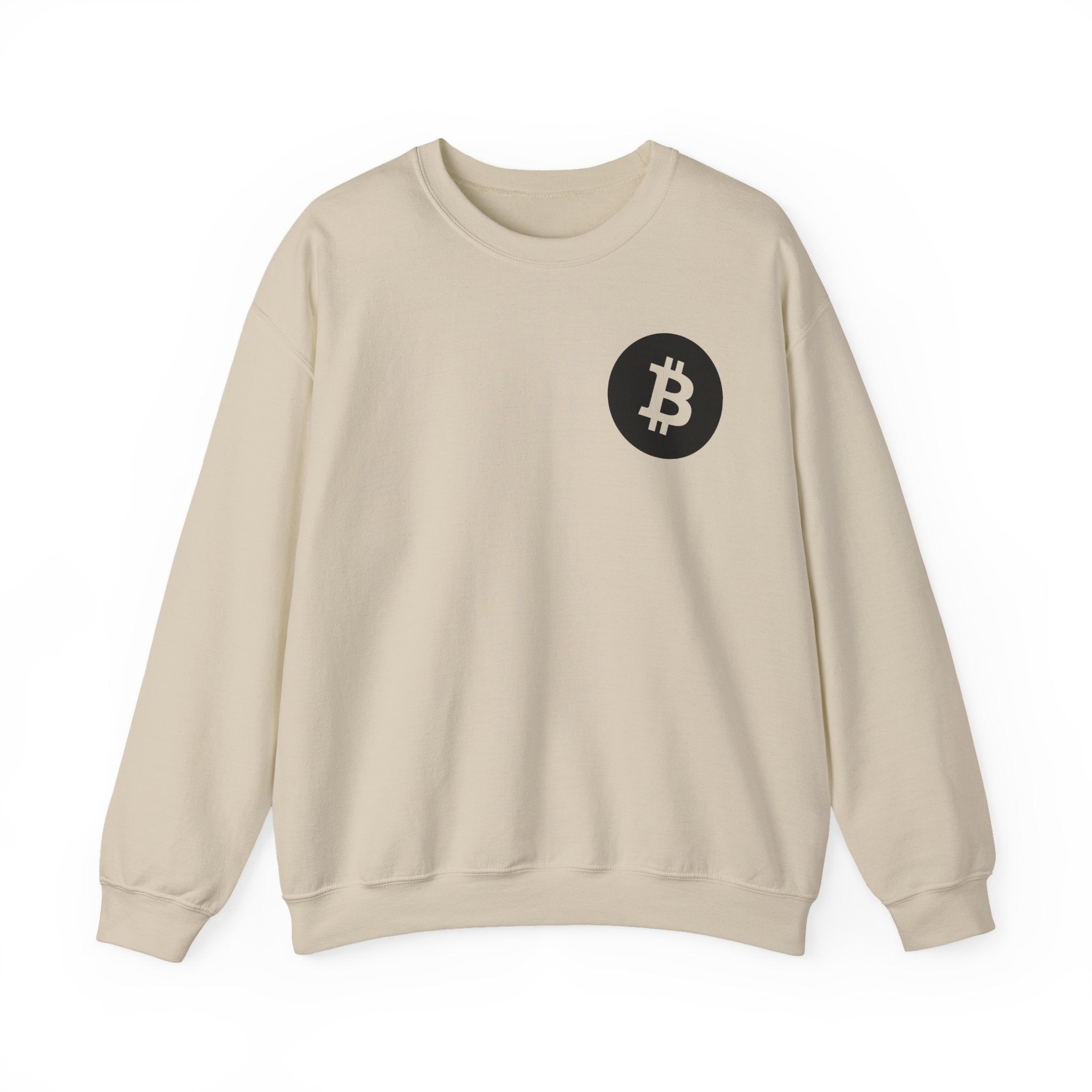 Bitcoin Logo Crewneck Sweatshirt — Crypto Bitcoin Symbol Pullover