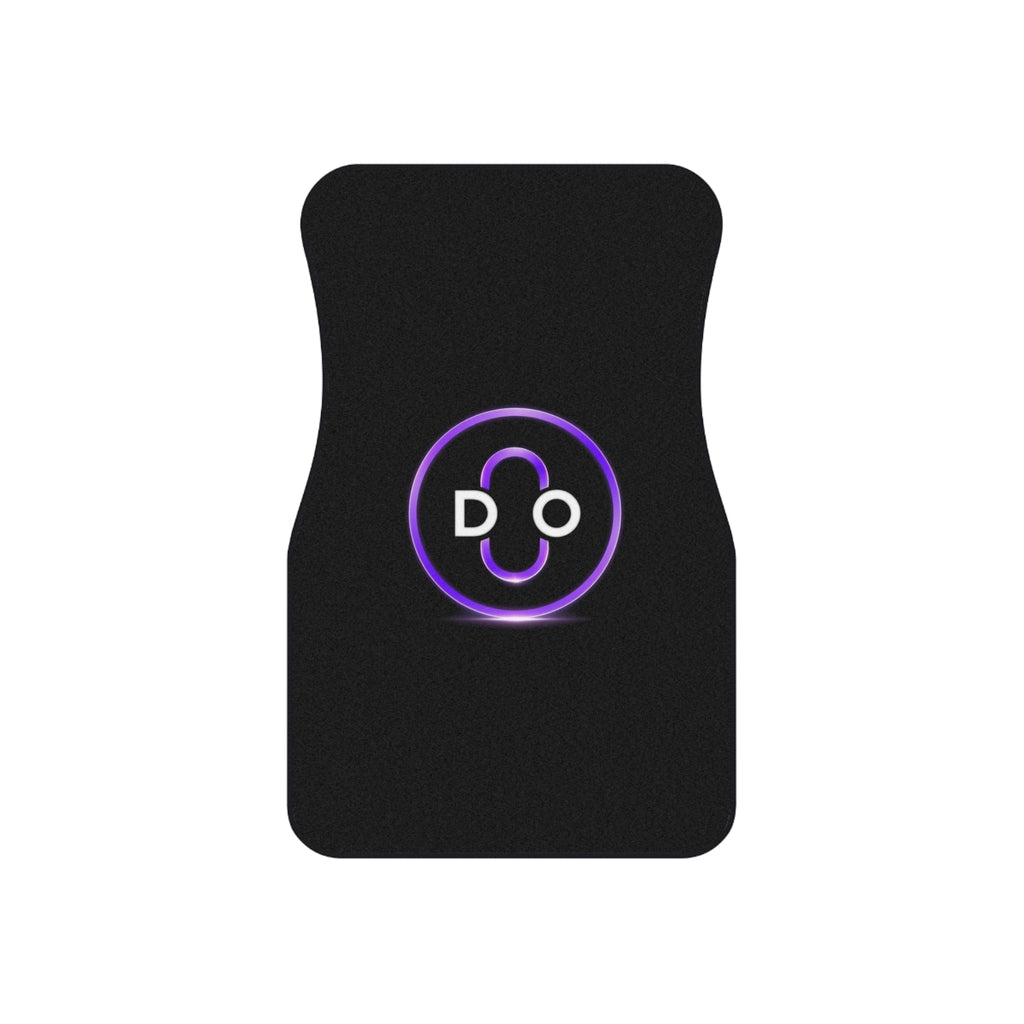 DO Chain Car Mats — Black Floor Mat Set of 4 with Purple DO Logo