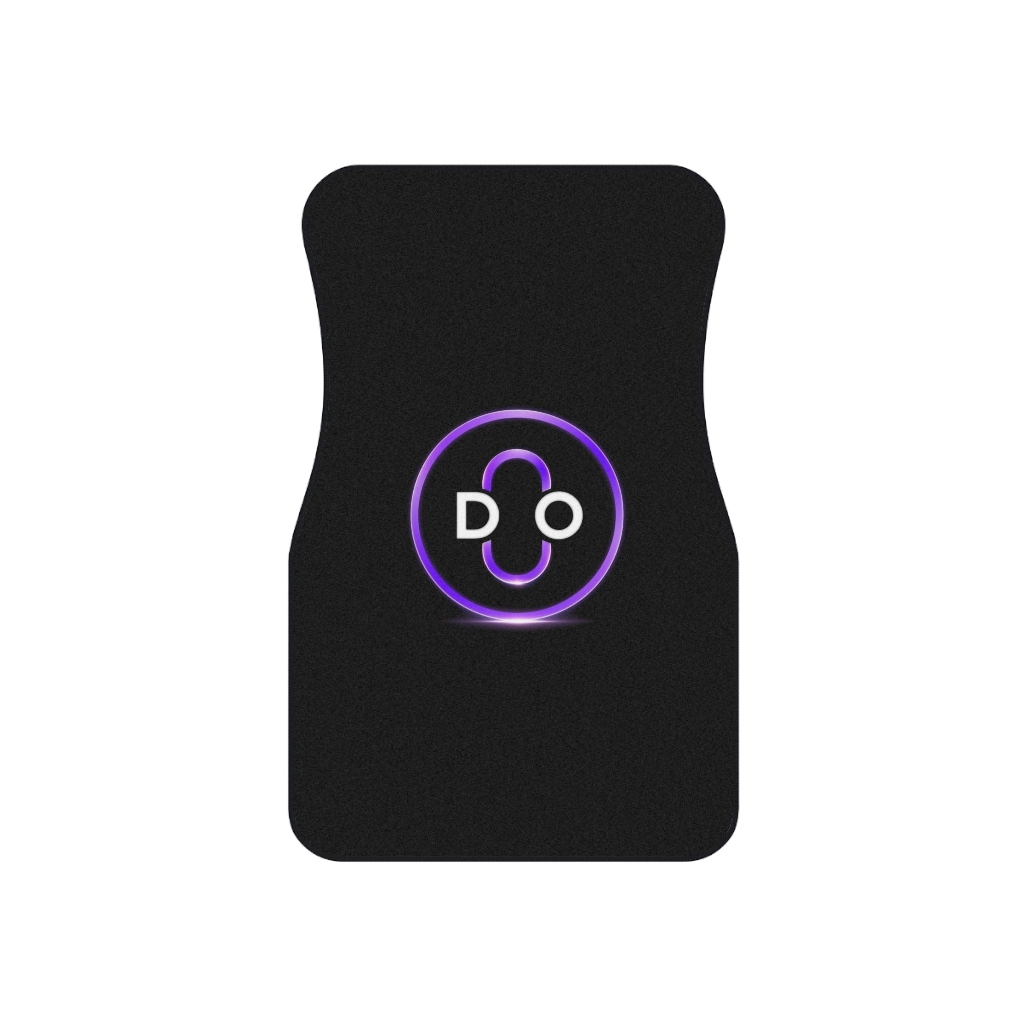 DO Chain Car Mats — Black Floor Mat Set of 4 with Purple DO Logo