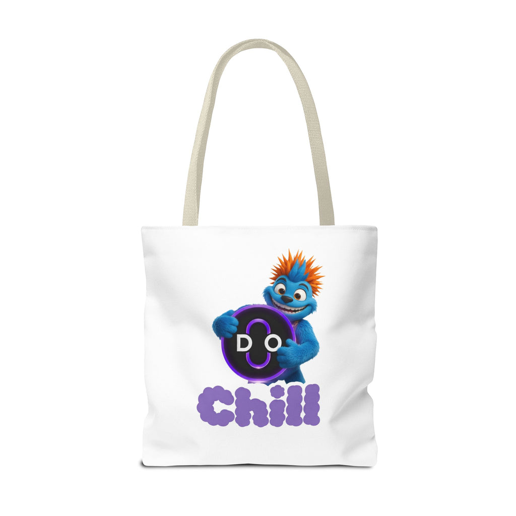 Do Chill Tote Bag — Cute Blue Monster Graphic Tote