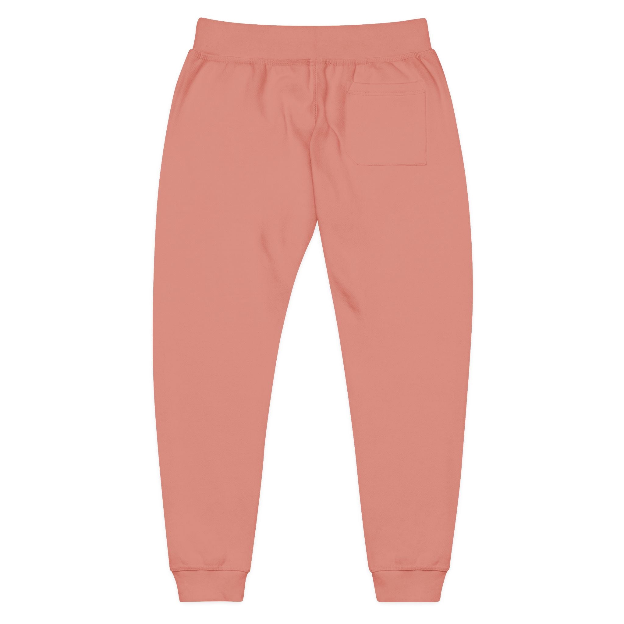 Embroidered DO Chill Monster 'Cozy Vibes' Fleece Sweatpants — Soft White Joggers