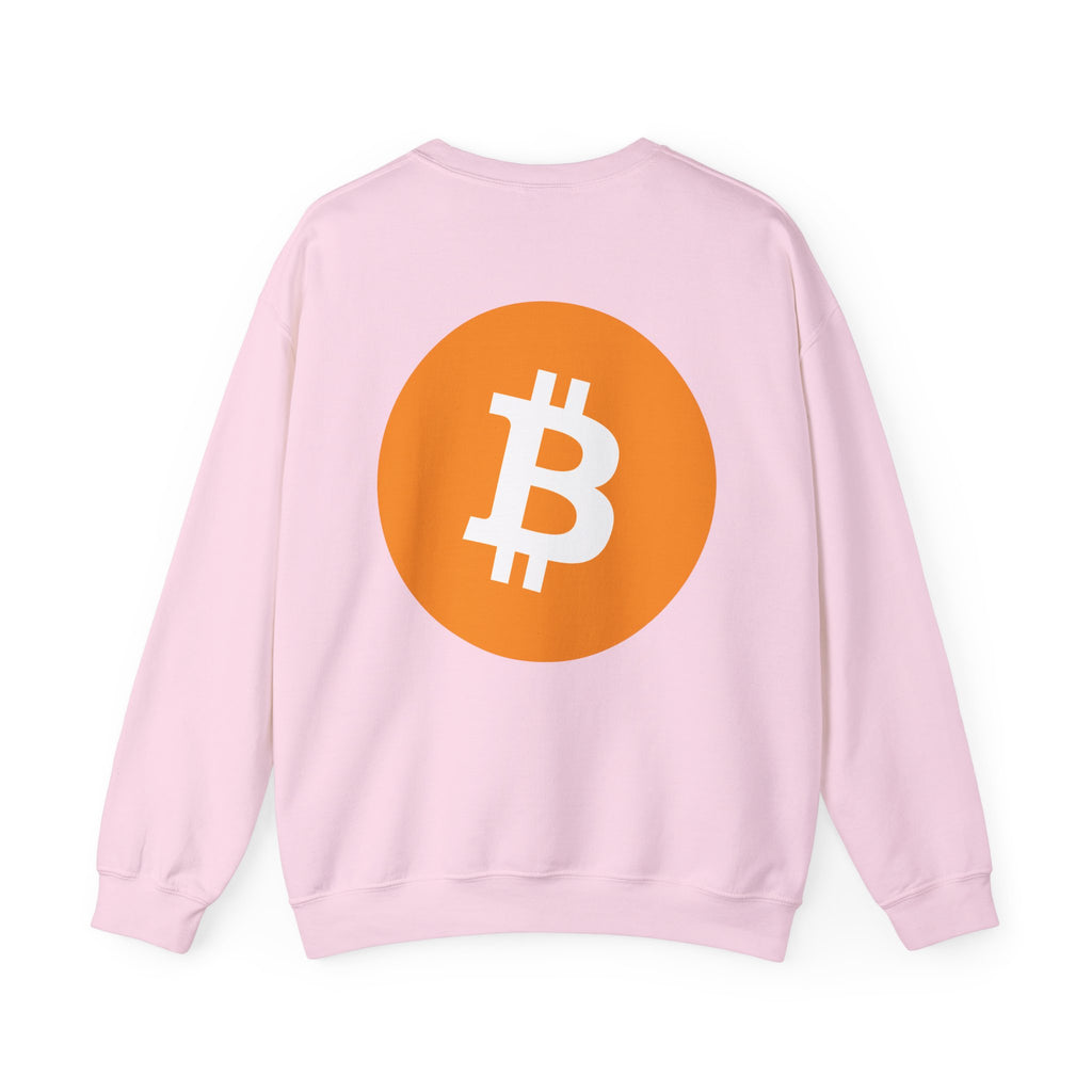 Bitcoin Logo Crewneck Sweatshirt — Crypto Bitcoin Symbol Pullover