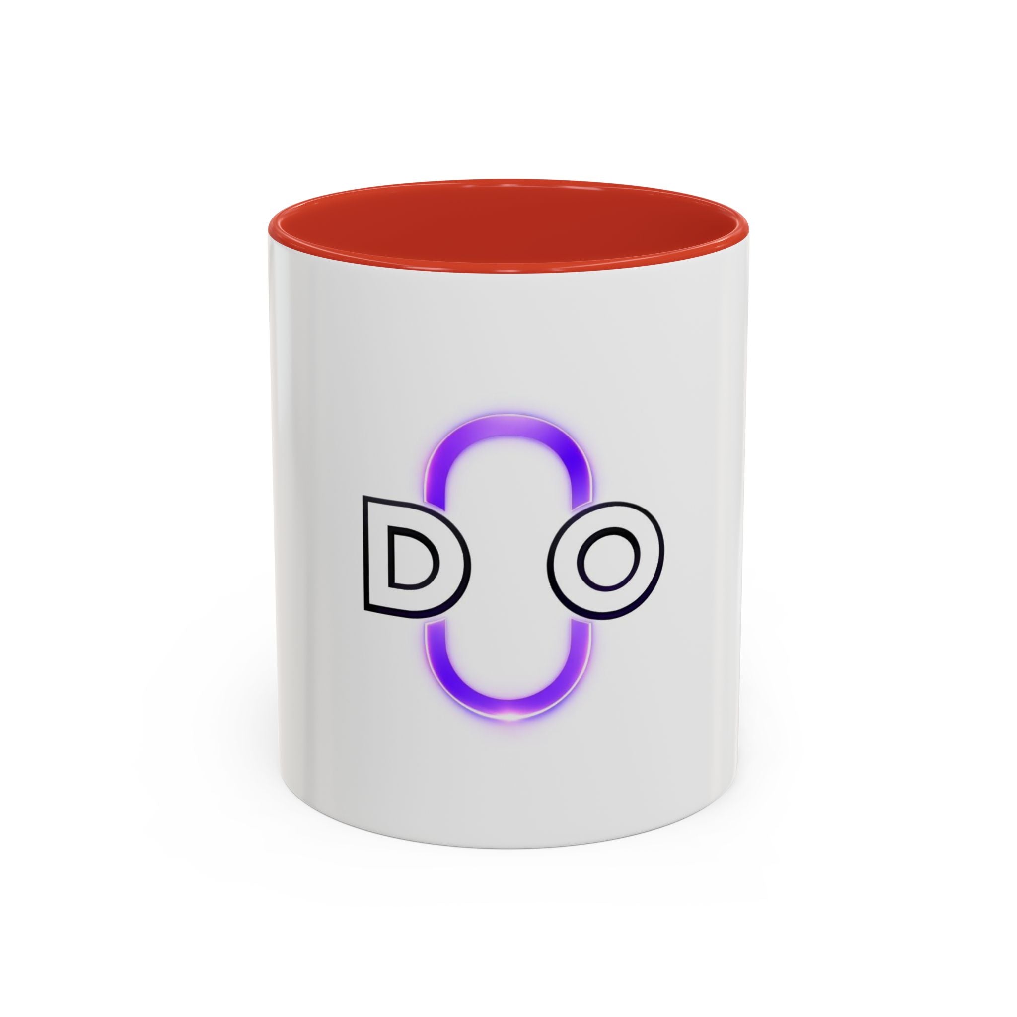 DO Neon Accent Coffee Mug – Minimalist Purple Glow 11/15oz