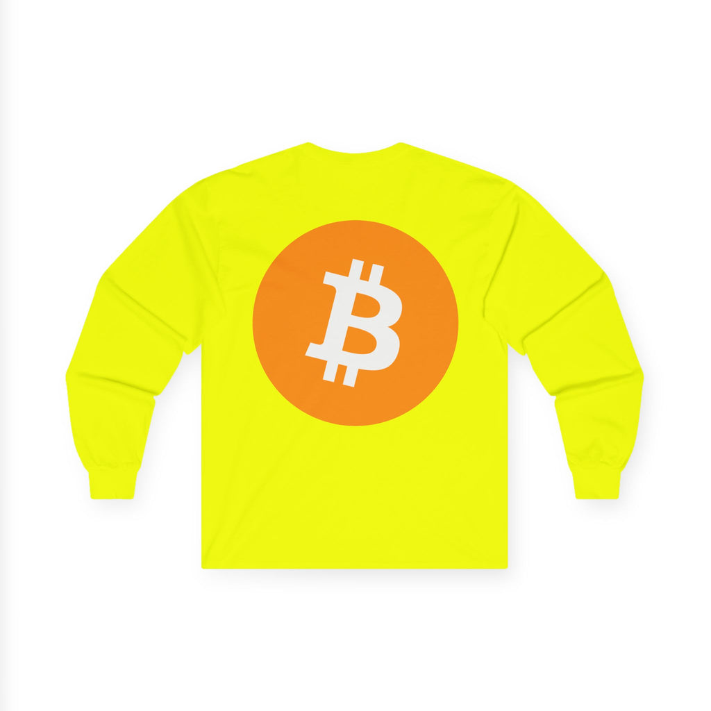 Bitcoin Logo Long Sleeve Tee — Crypto Logo Shirt