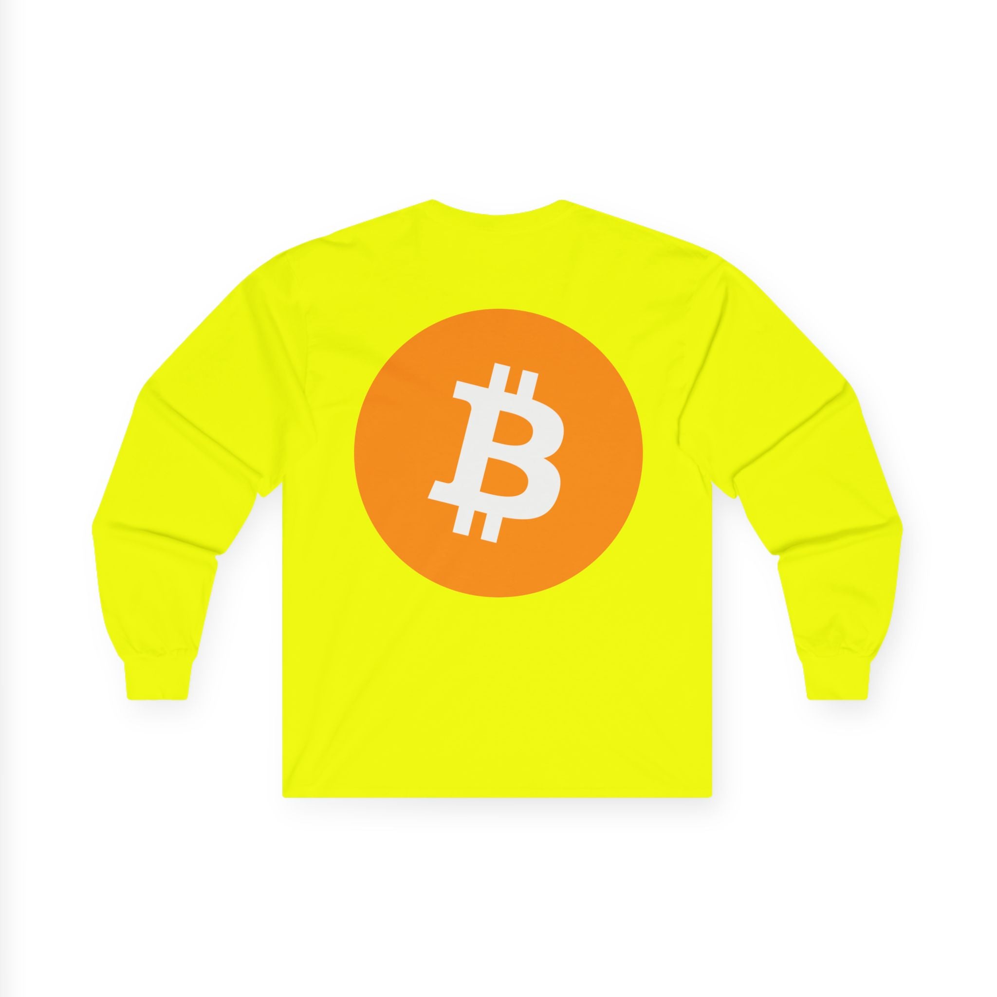 Bitcoin Logo Long Sleeve Tee — Crypto Logo Shirt