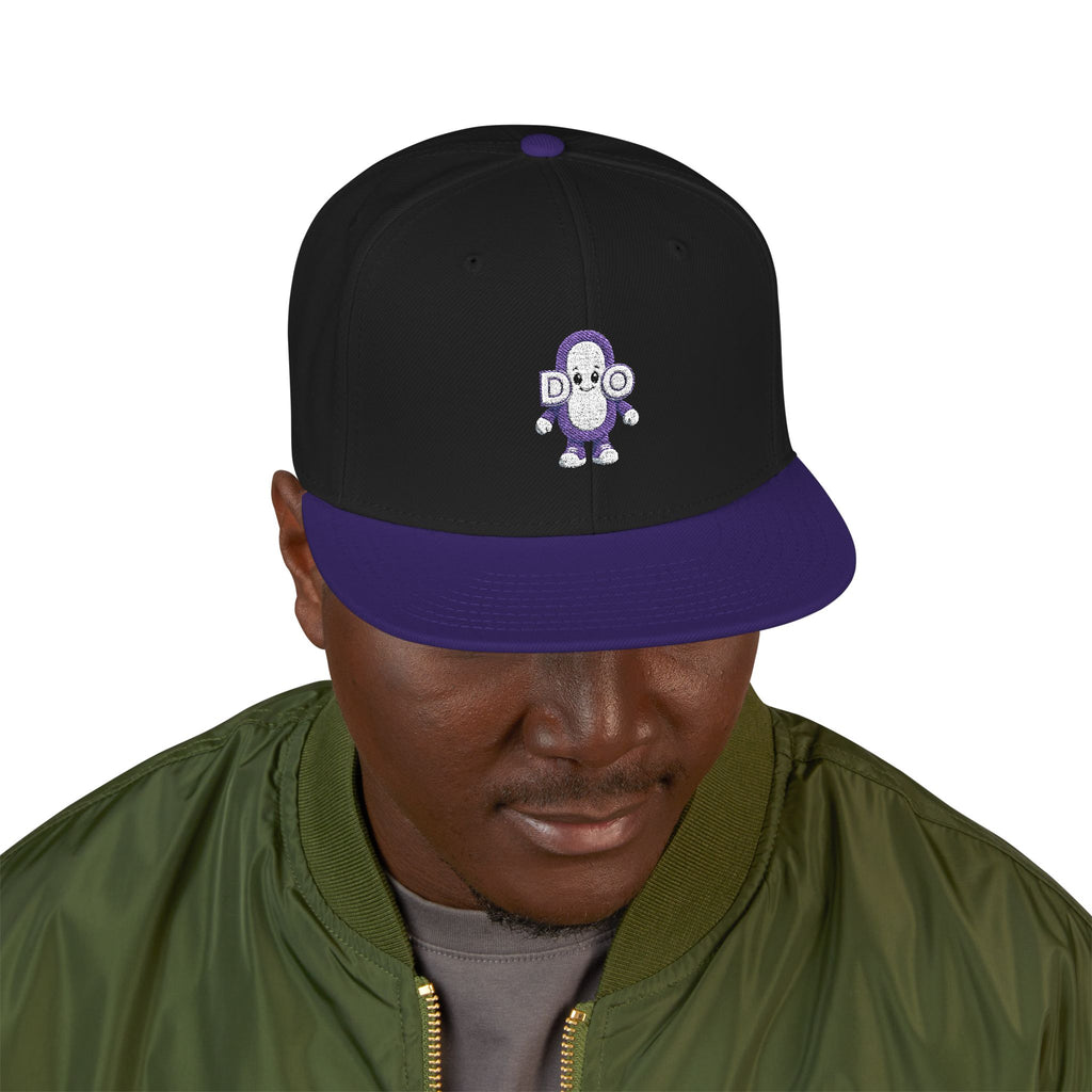 DO Chain Embroidered Snapback Hat