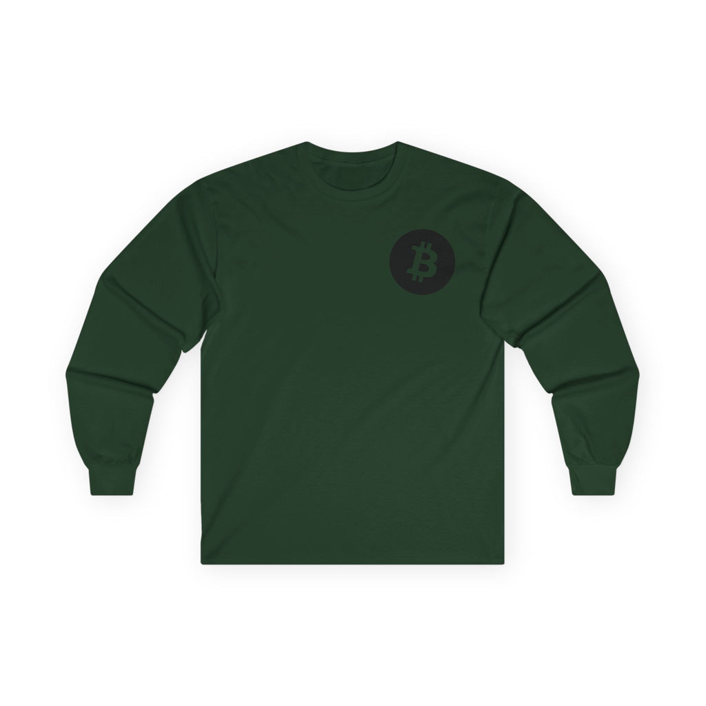Bitcoin Logo Long Sleeve Tee — Crypto Logo Shirt