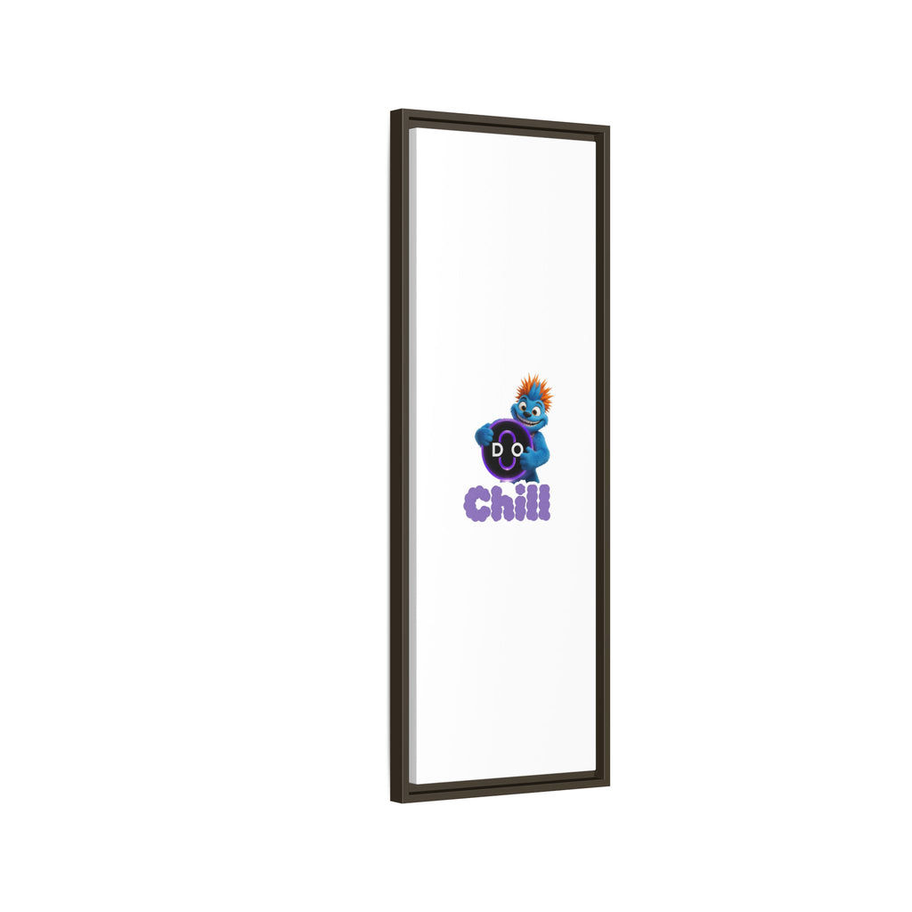 Do Chill Canvas Print — Framed Matte Wall Art (Colorful Cartoon Character)
