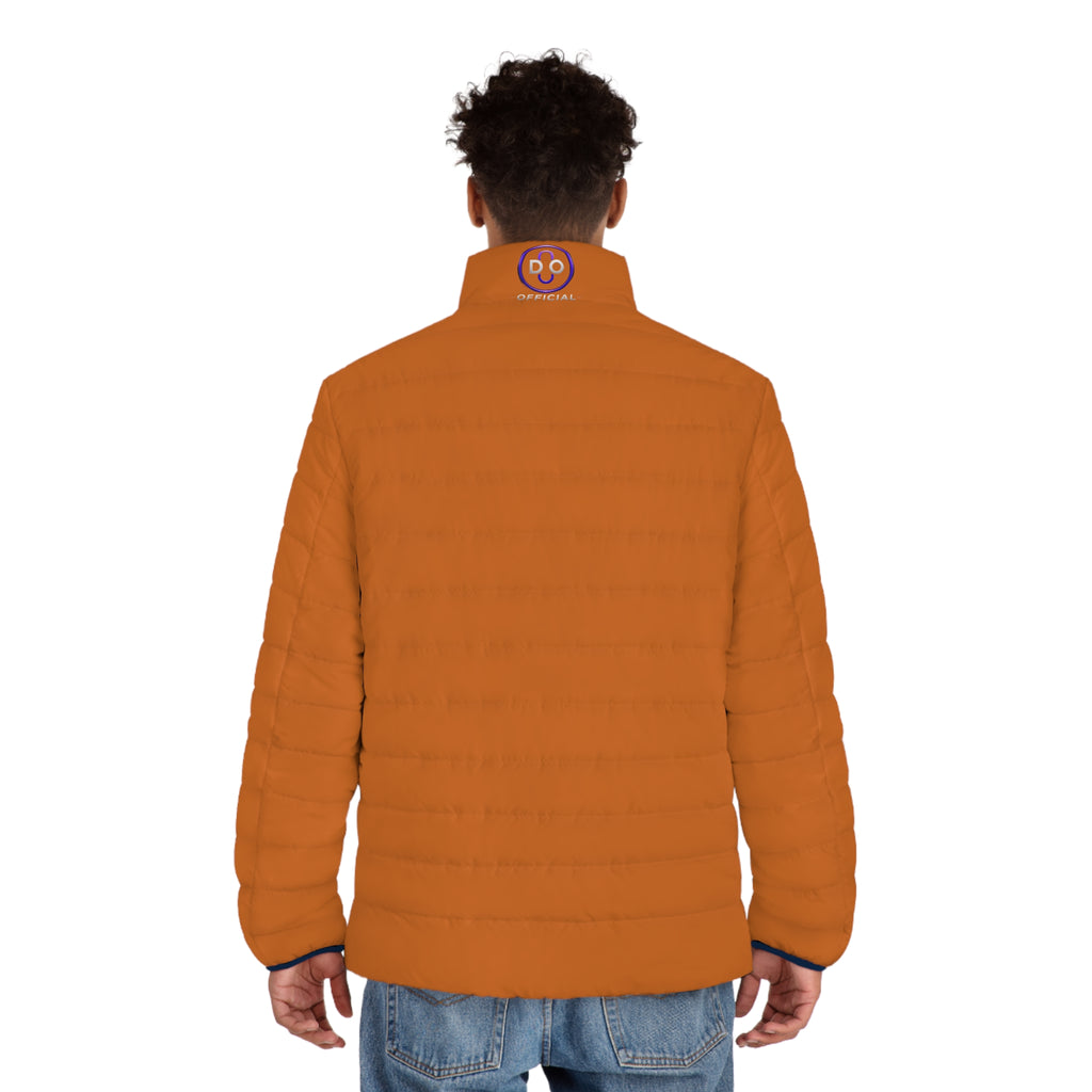 Do Chain Puffer Jacket — Orange