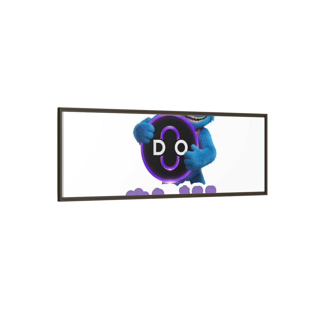 Do Chill Canvas Print — Framed Matte Wall Art (Colorful Cartoon Character)