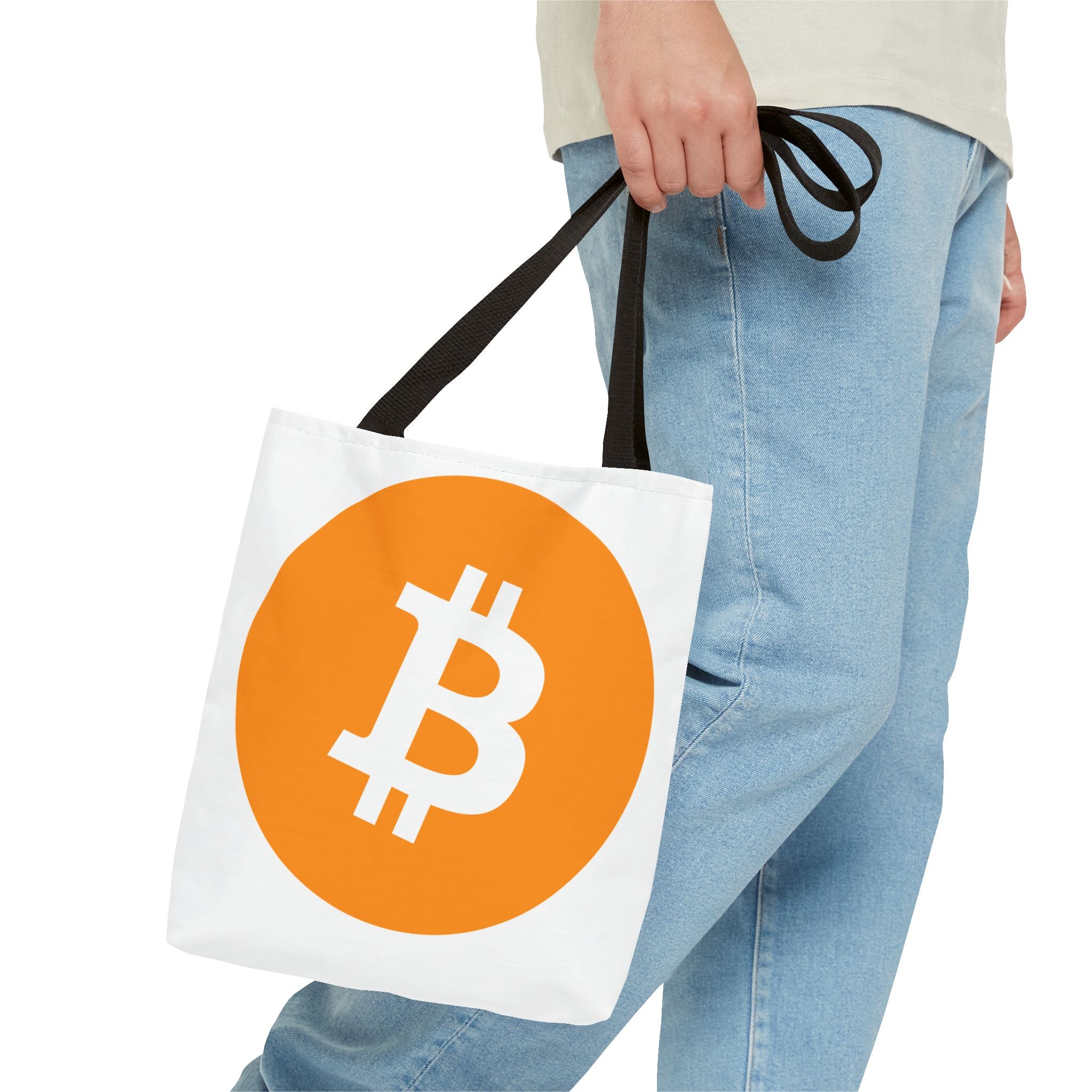 Bitcoin Logo Tote Bag – Crypto Coin Canvas Tote