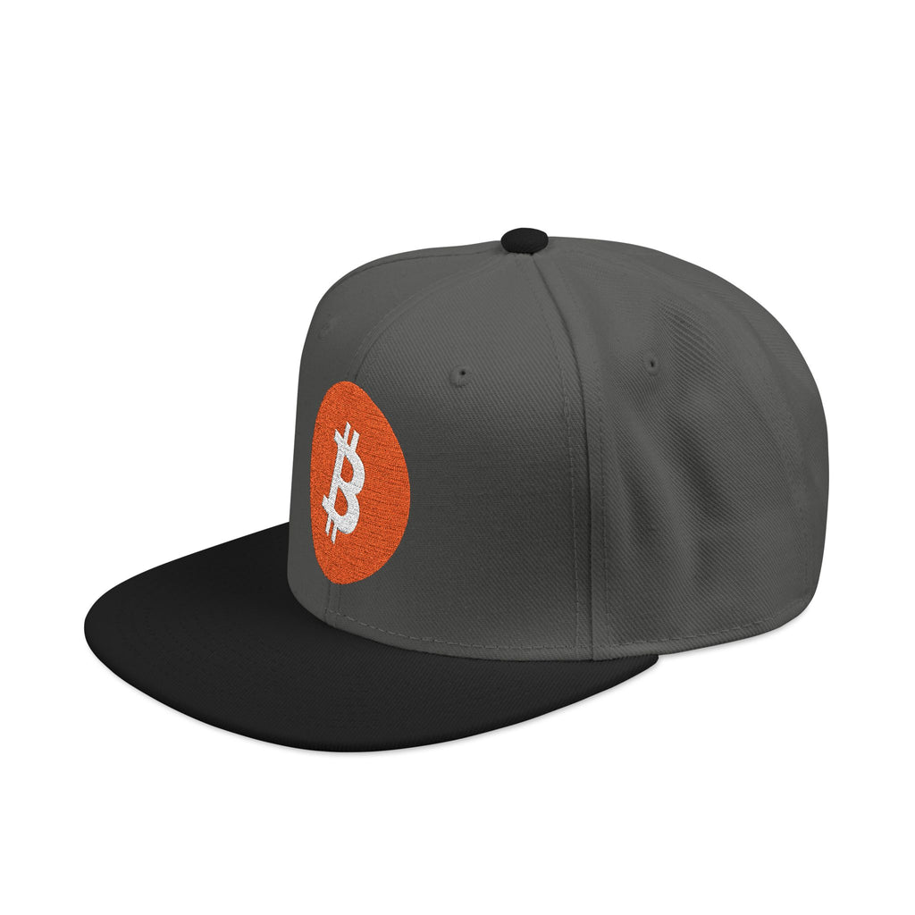 Bitcoin Embroidered Snapback Hat – Crypto Logo Streetwear