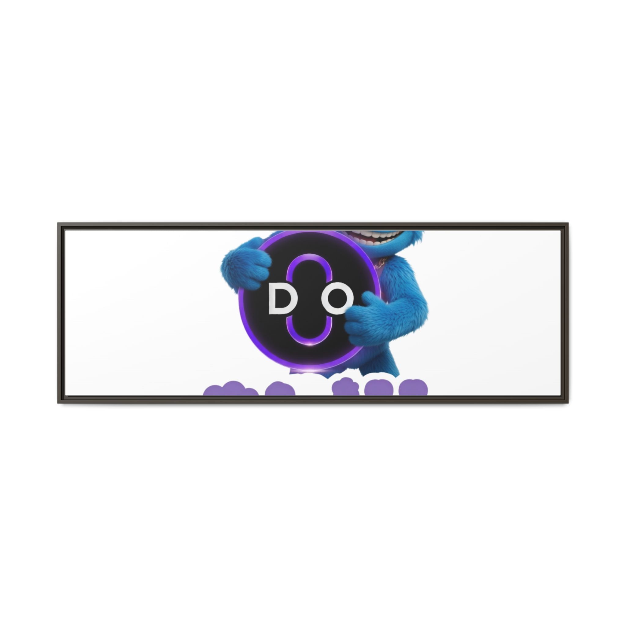 Do Chill Canvas Print — Framed Matte Wall Art (Colorful Cartoon Character)