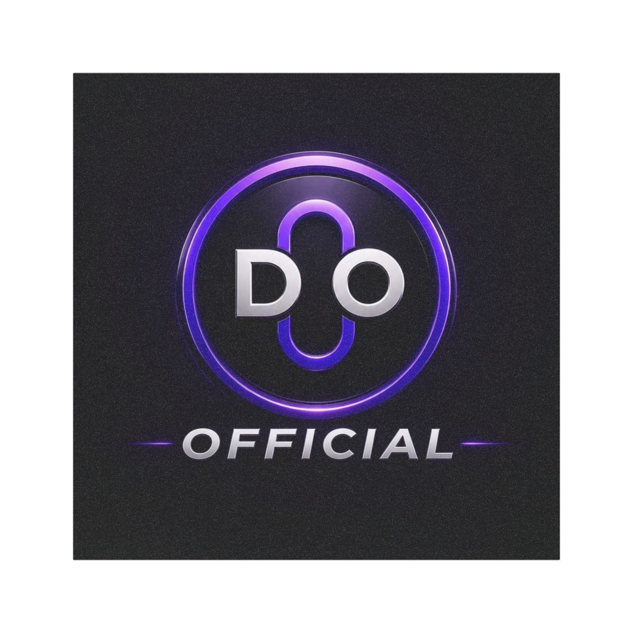 Car Magnet — 'DO Official' Purple Neon Logo Magnetic Decal