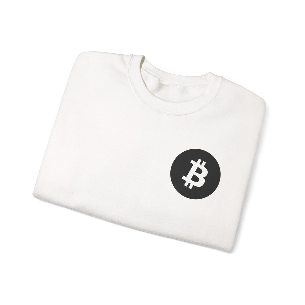Bitcoin Logo Crewneck Sweatshirt — Crypto Bitcoin Symbol Pullover