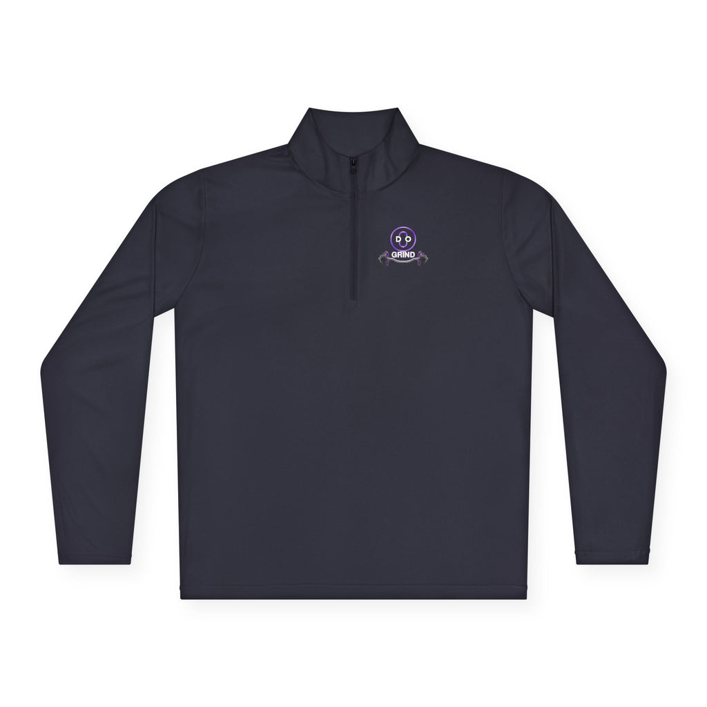 Smiley Barbell Quarter-Zip Pullover