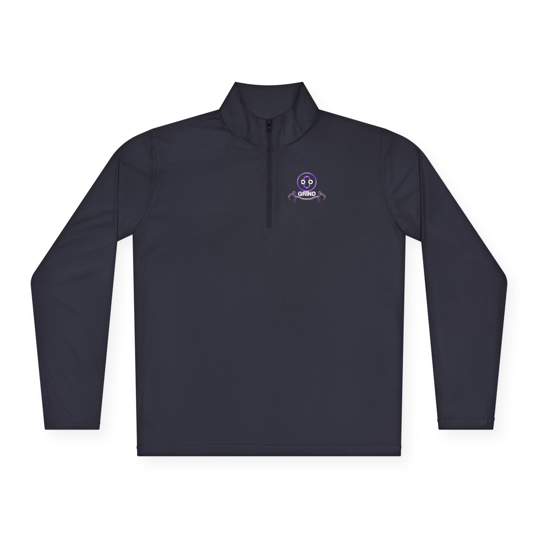 Smiley Barbell Quarter-Zip Pullover