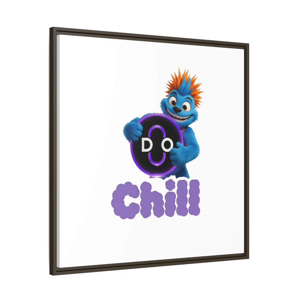 Do Chill Canvas Print — Framed Matte Wall Art (Colorful Cartoon Character)