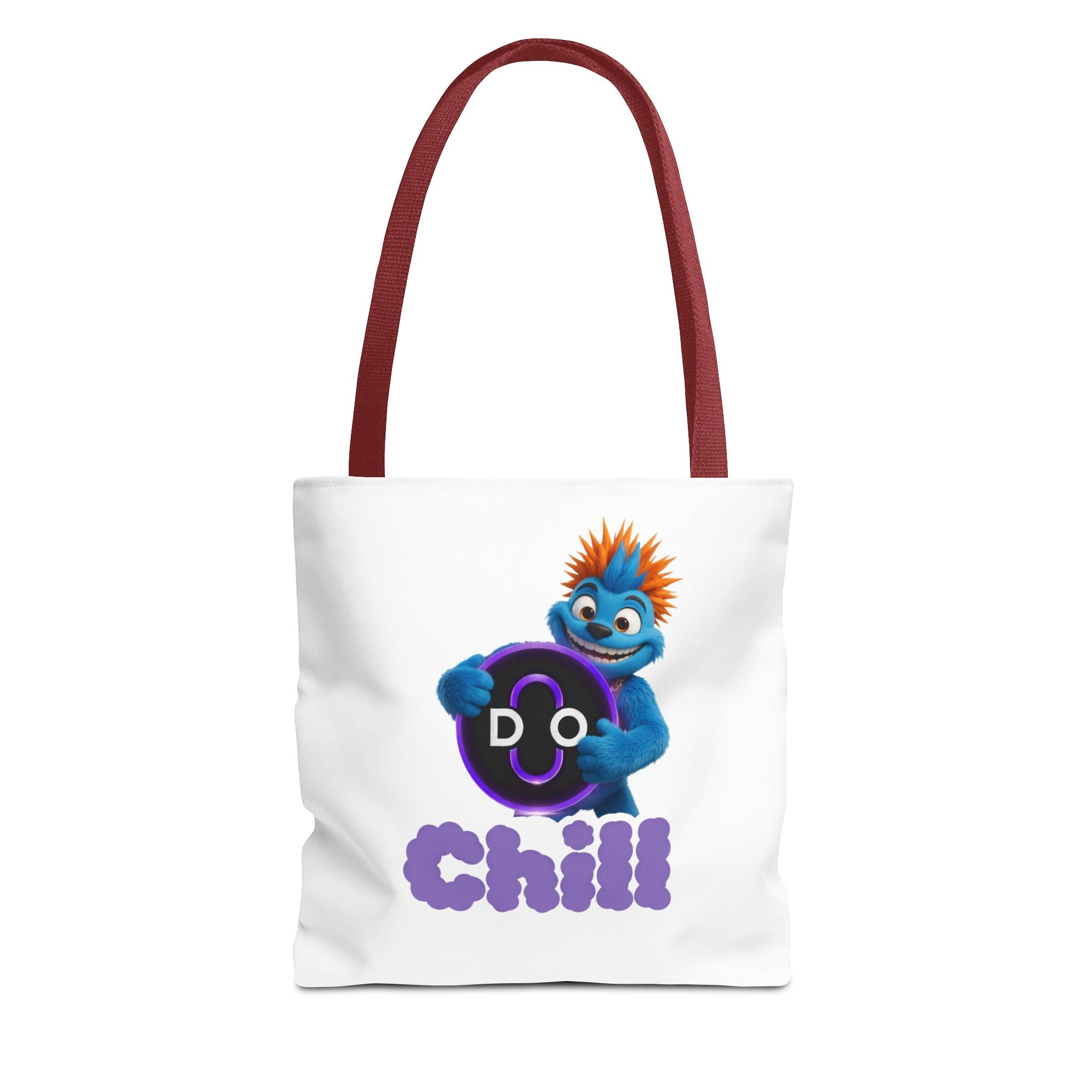 Do Chill Tote Bag — Cute Blue Monster Graphic Tote