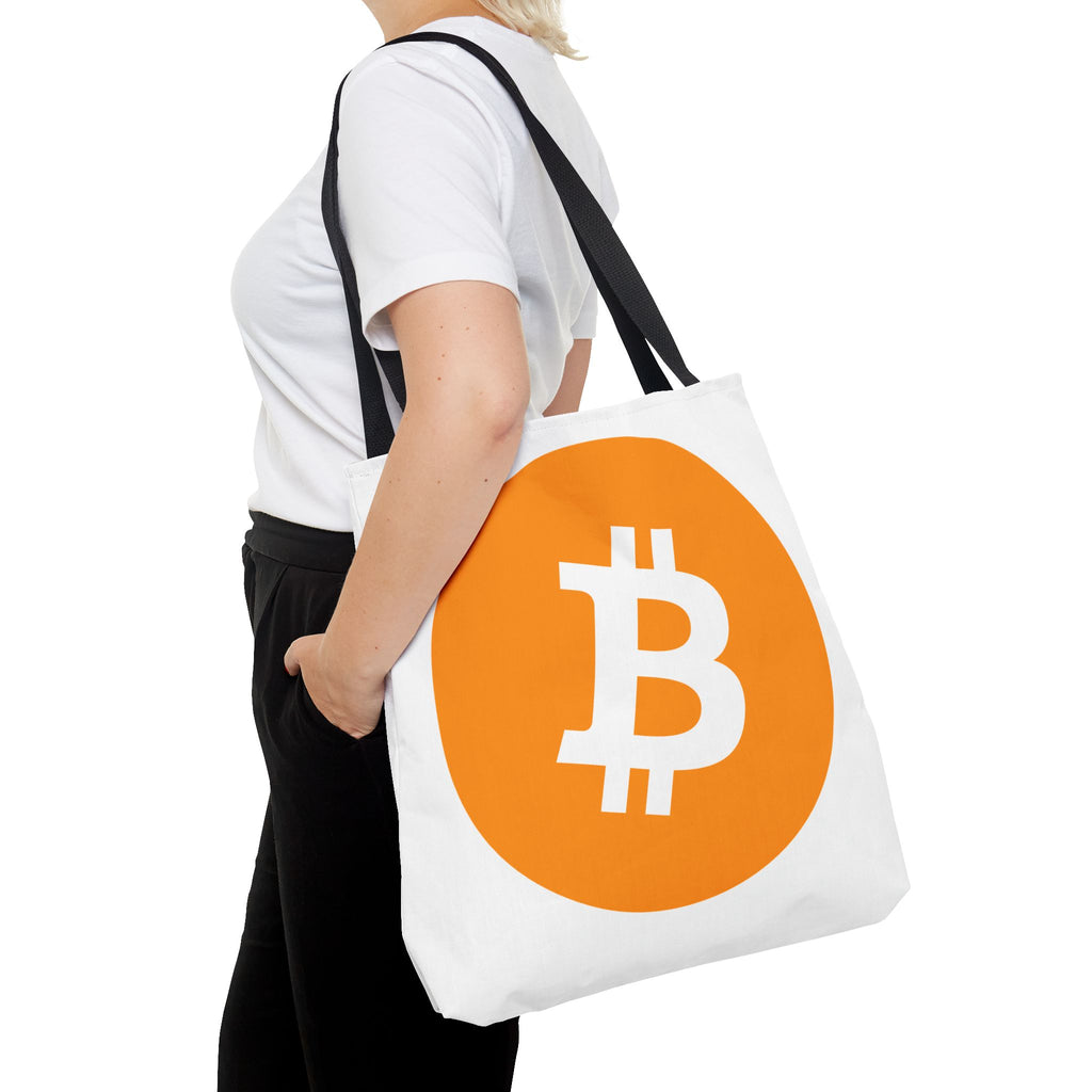 Bitcoin Logo Tote Bag – Crypto Coin Canvas Tote