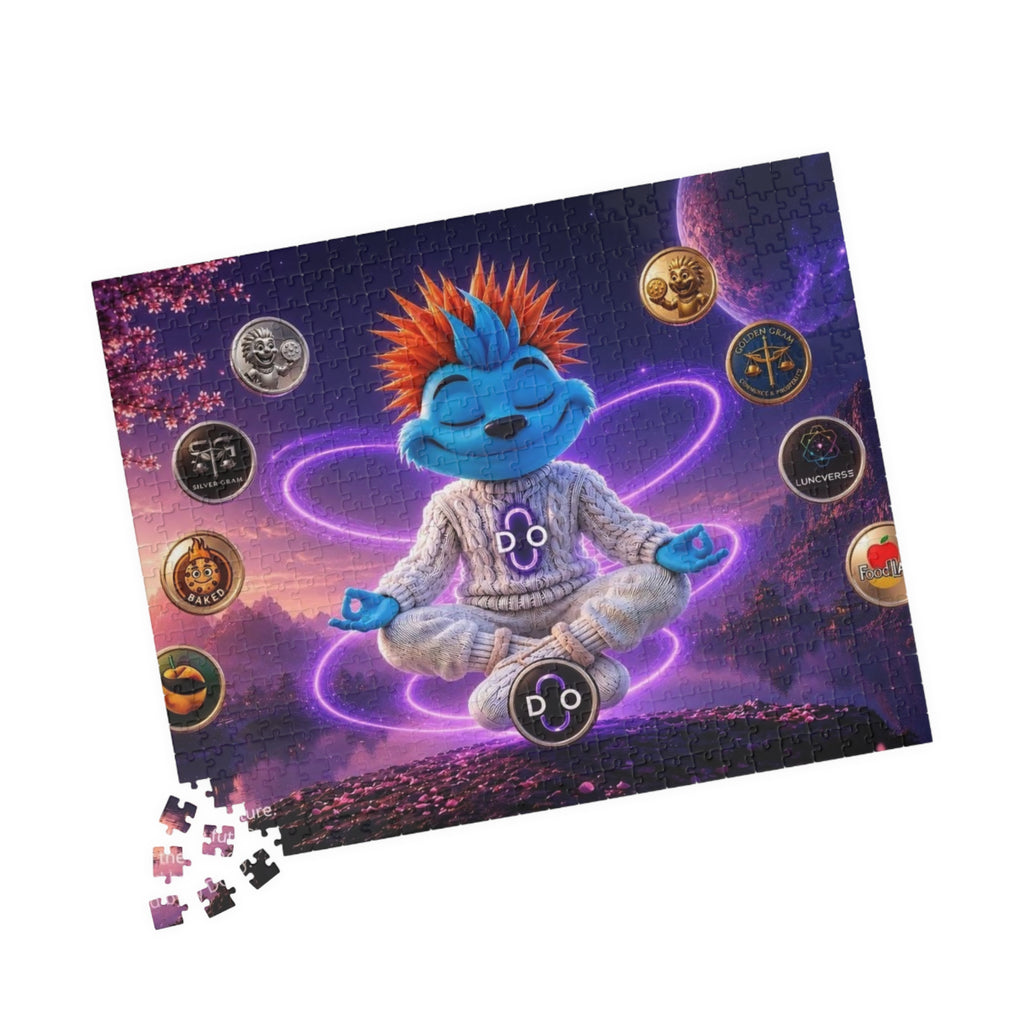 DO Meditating Monster Puzzle — Spacey Cosmic Jigsaw (110/252/520/1014 pcs)