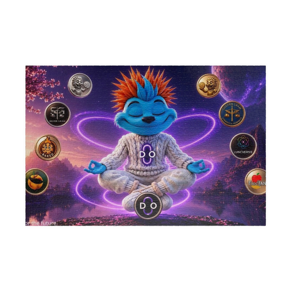 DO Meditating Monster Puzzle — Spacey Cosmic Jigsaw (110/252/520/1014 pcs)