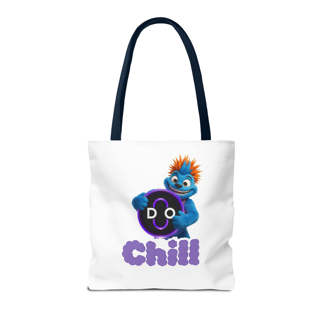 Do Chill Tote Bag — Cute Blue Monster Graphic Tote