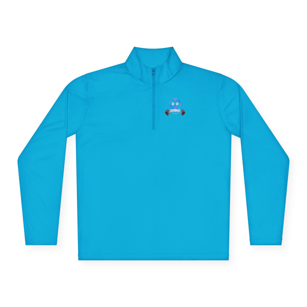 Smiley Barbell Quarter-Zip Pullover