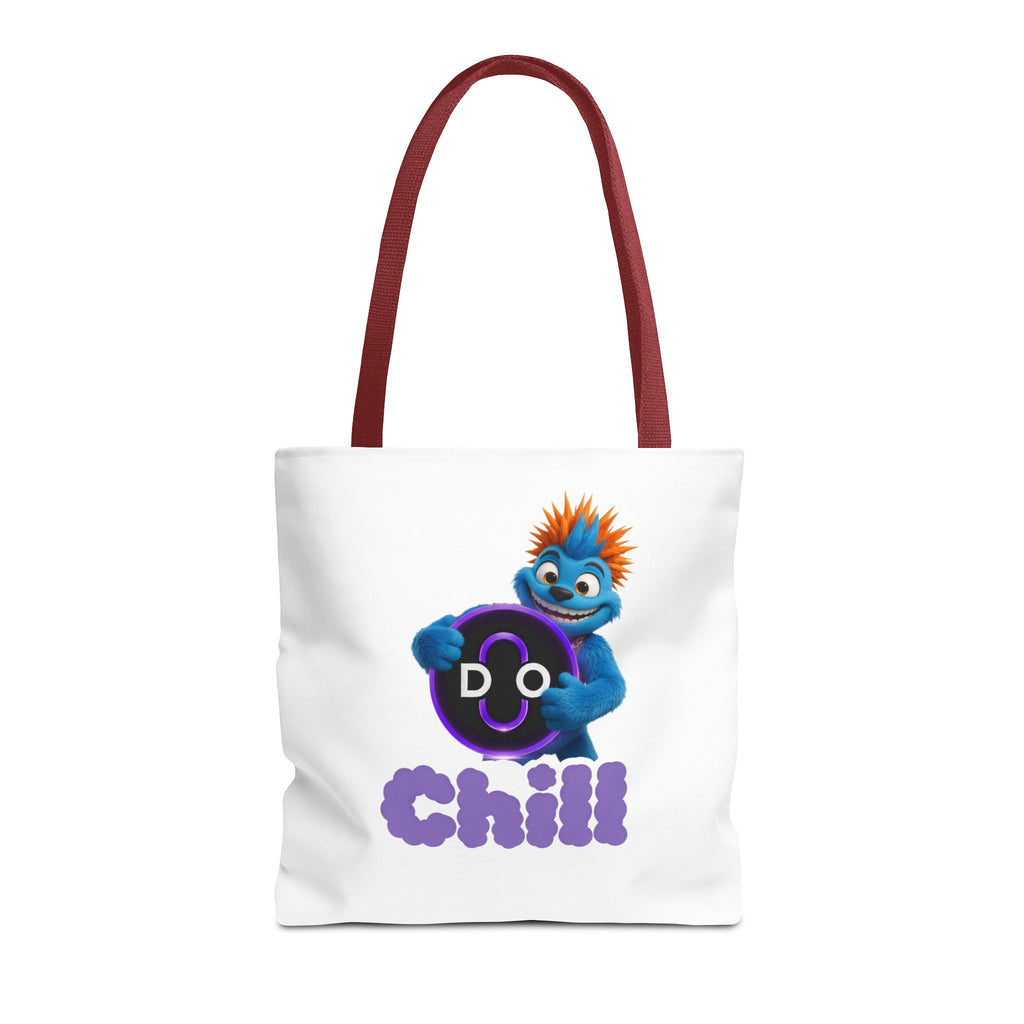 Do Chill Tote Bag — Cute Blue Monster Graphic Tote