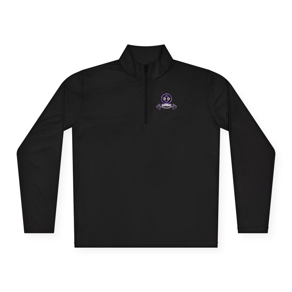 Smiley Barbell Quarter-Zip Pullover