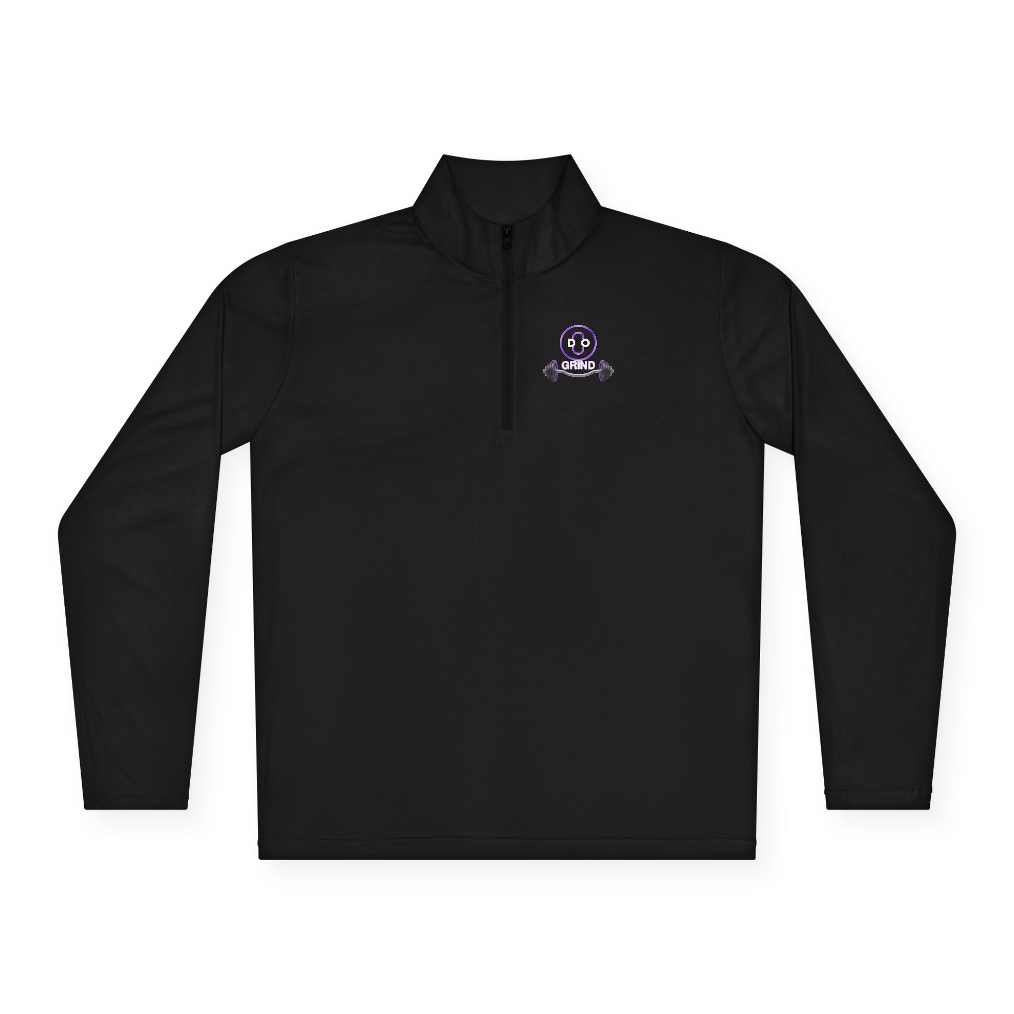 Smiley Barbell Quarter-Zip Pullover