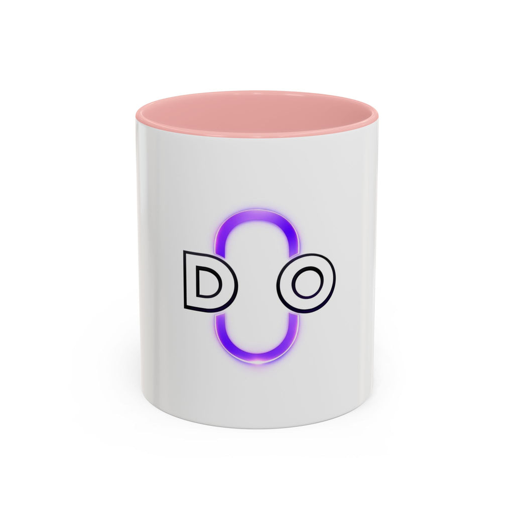 DO Neon Accent Coffee Mug – Minimalist Purple Glow 11/15oz