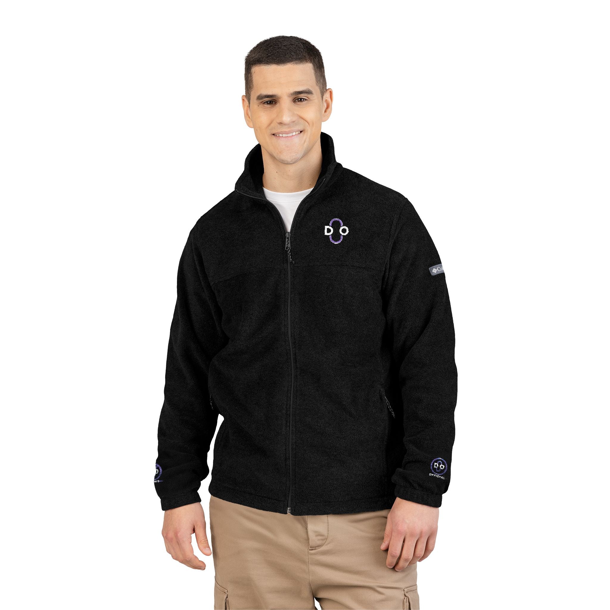 Do Chain Embroidered Fleece Jacket