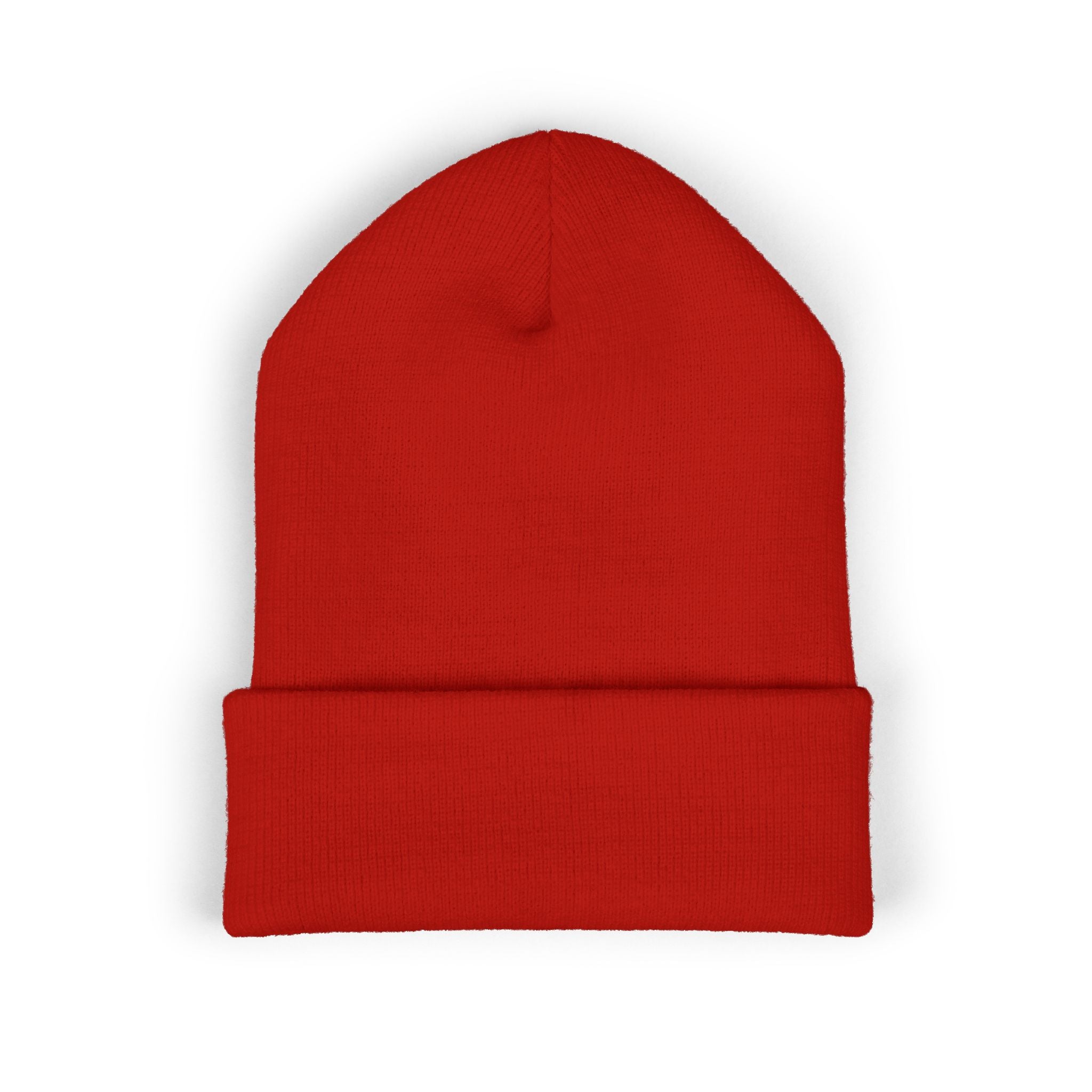Chill Bear Embroidered Cuffed Beanie — Cozy Winter Knit Hat