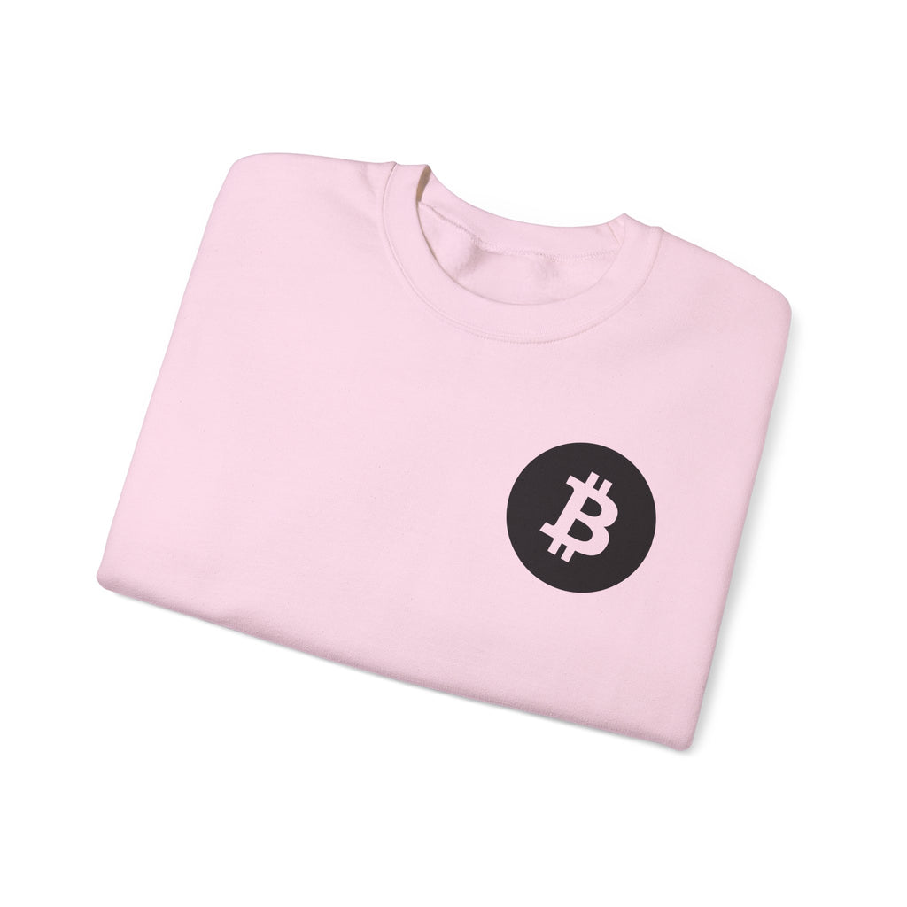 Bitcoin Logo Crewneck Sweatshirt — Crypto Bitcoin Symbol Pullover
