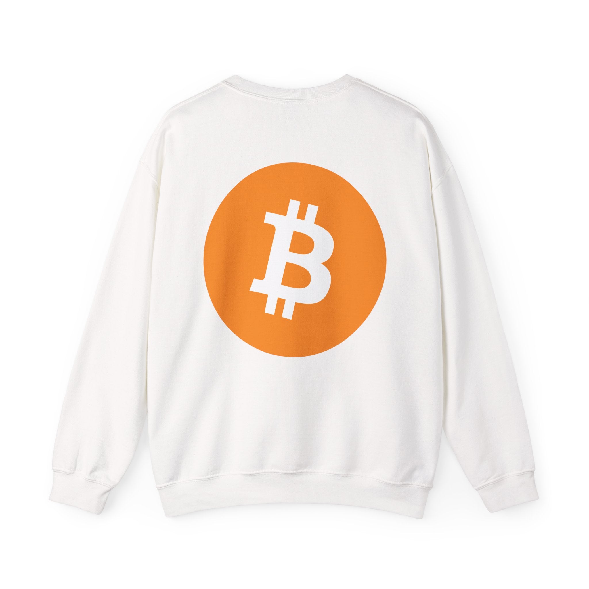 Bitcoin Logo Crewneck Sweatshirt — Crypto Bitcoin Symbol Pullover