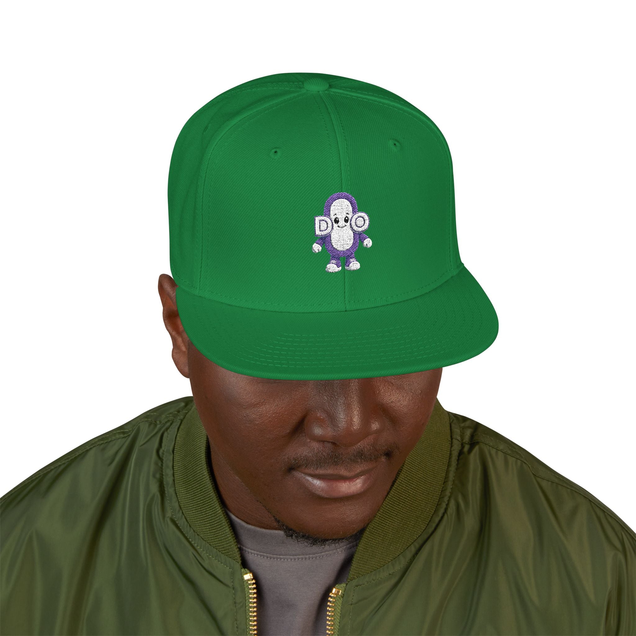 DO Chain Embroidered Snapback Hat