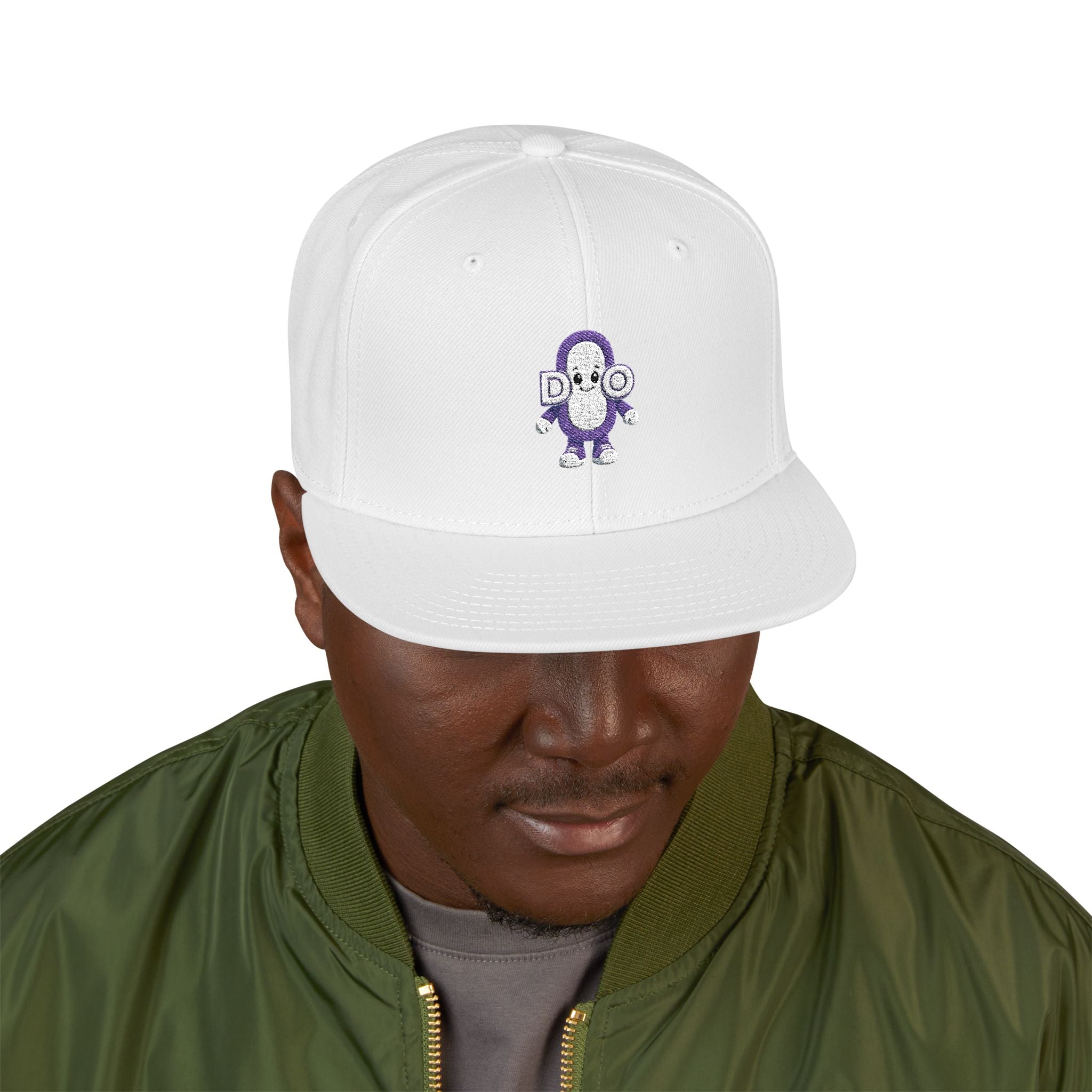 DO Chain Embroidered Snapback Hat