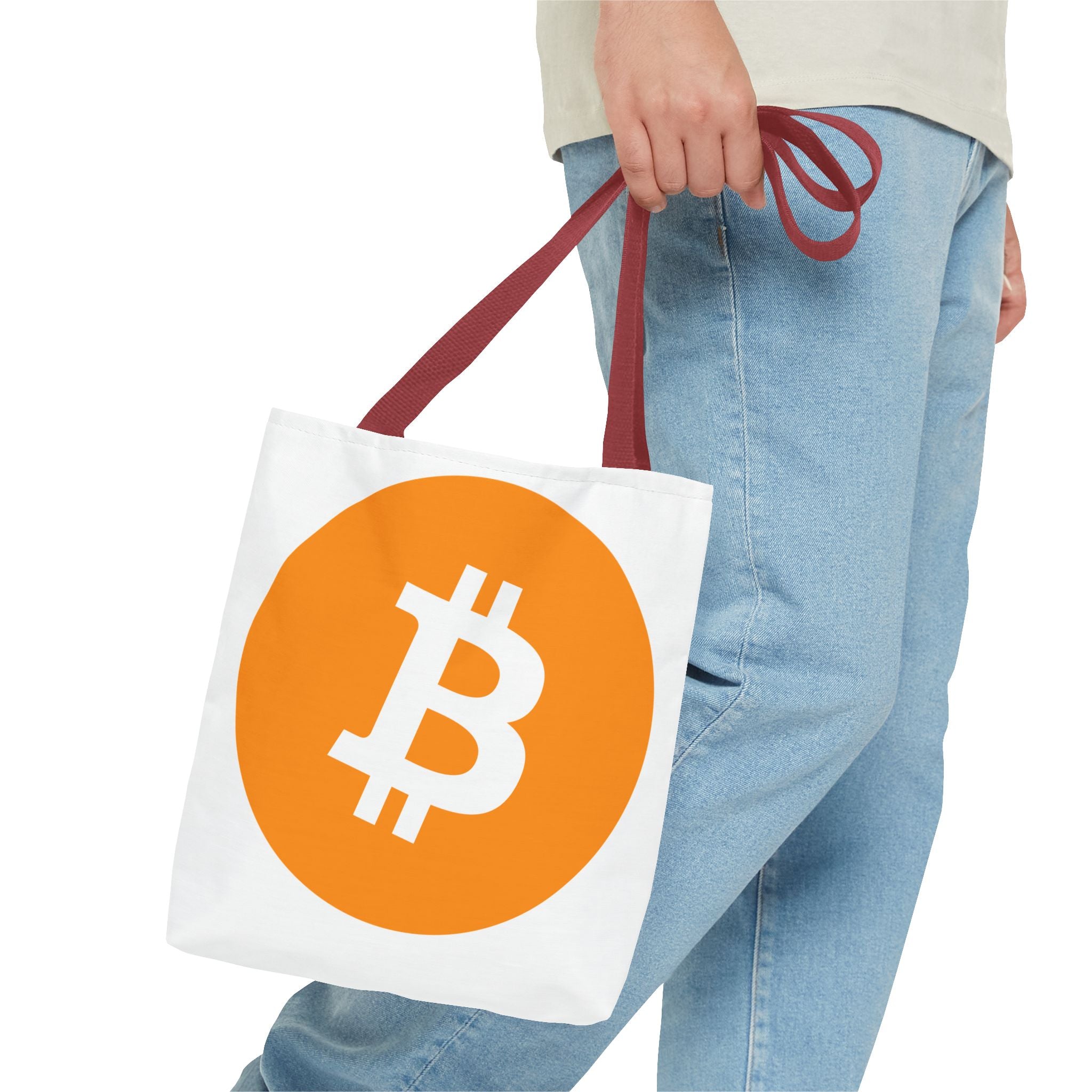 Bitcoin Logo Tote Bag – Crypto Coin Canvas Tote
