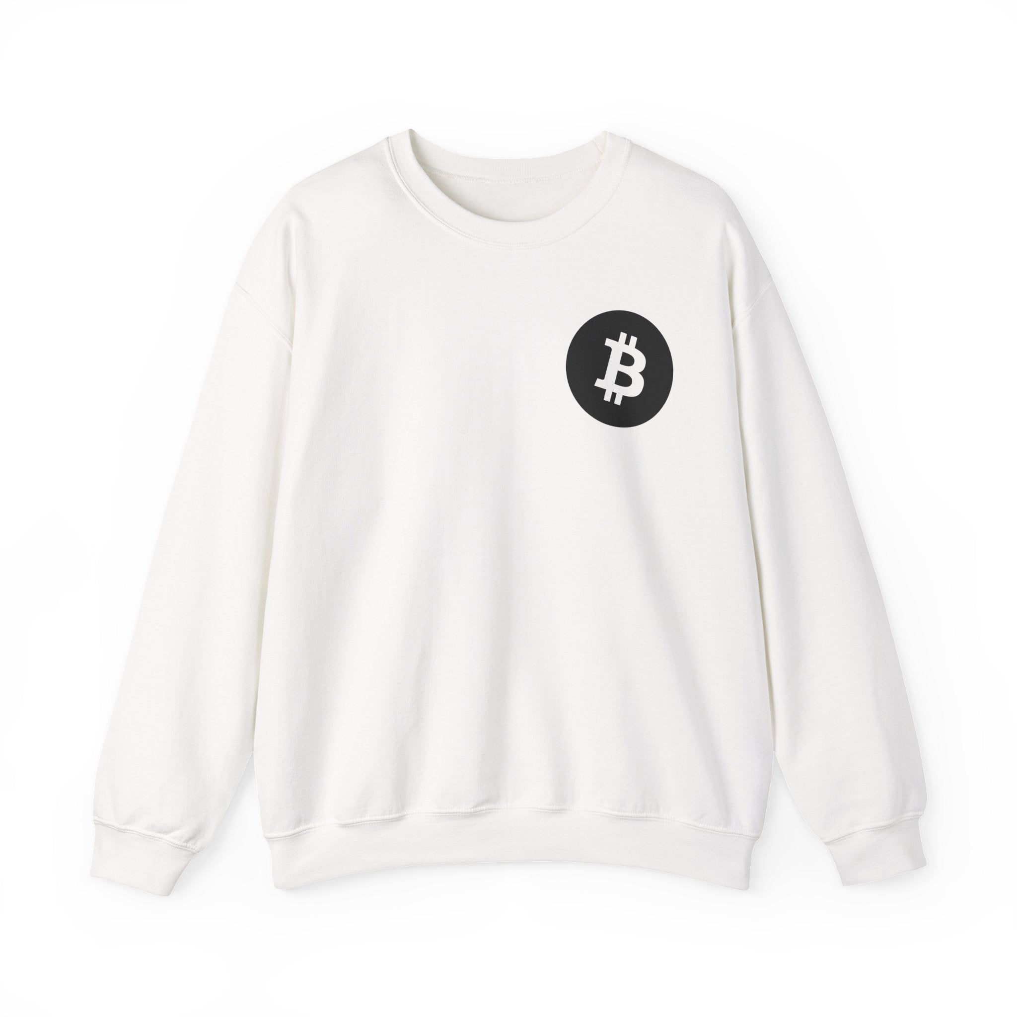 Bitcoin Logo Crewneck Sweatshirt — Crypto Bitcoin Symbol Pullover