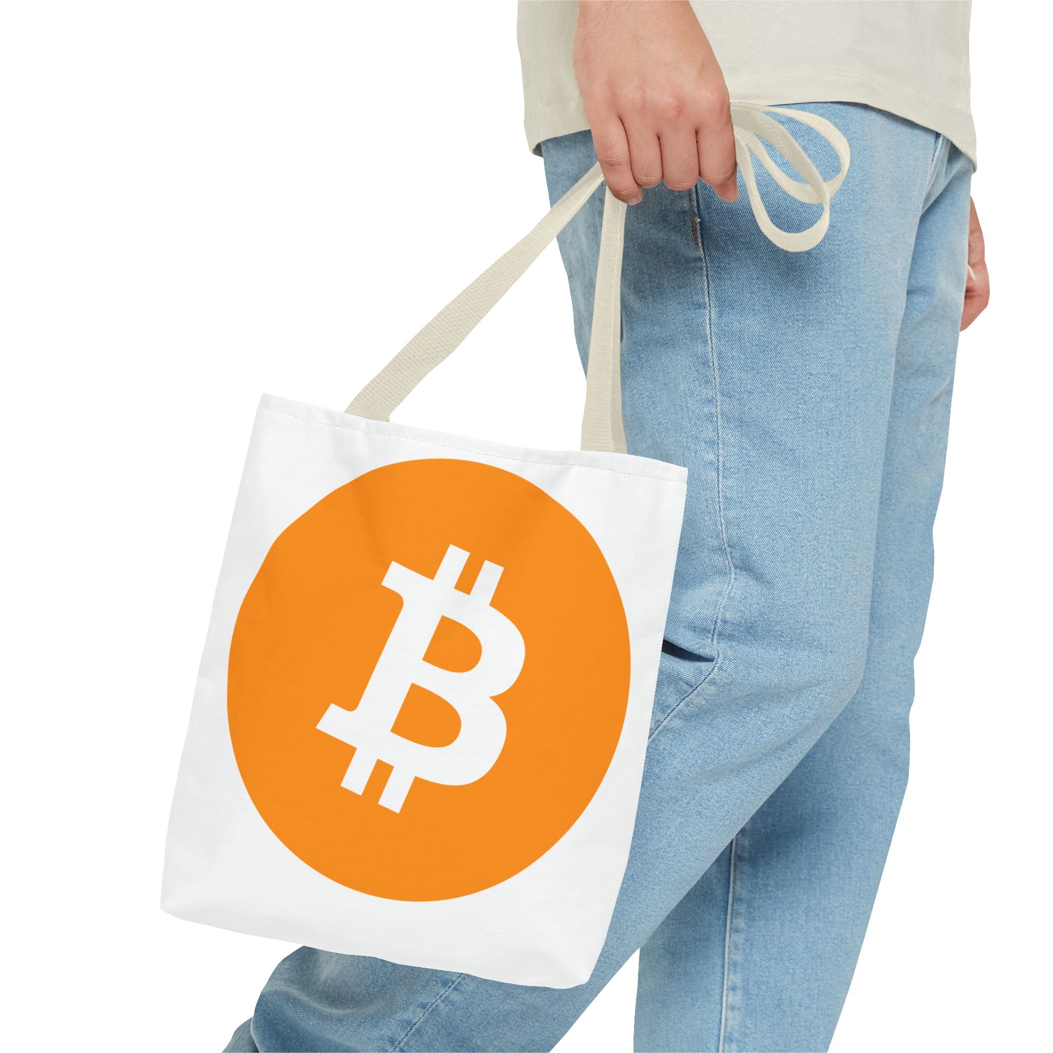 Bitcoin Logo Tote Bag – Crypto Coin Canvas Tote
