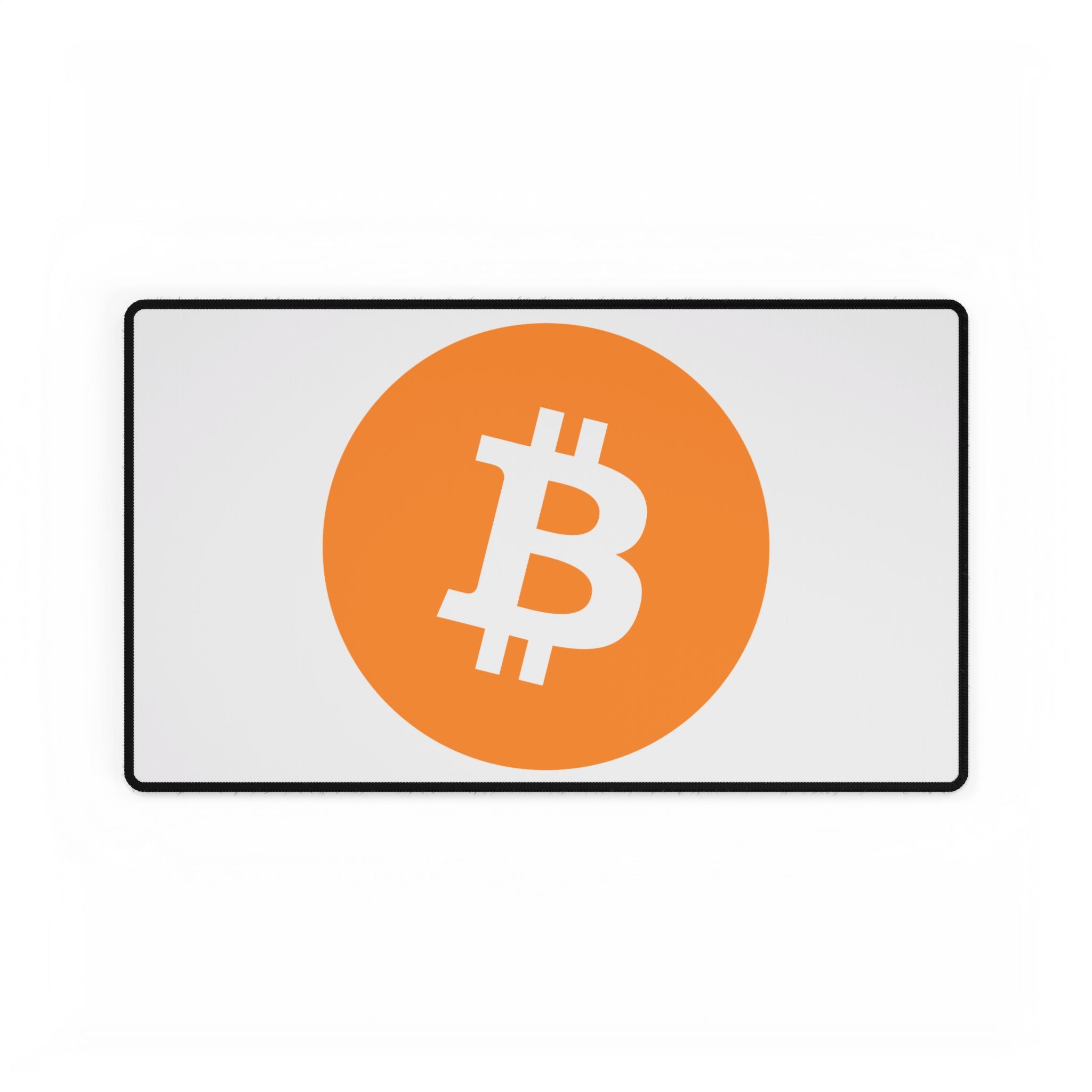 Bitcoin Logo Desk Mat — Large Cryptocurrency Mousepad