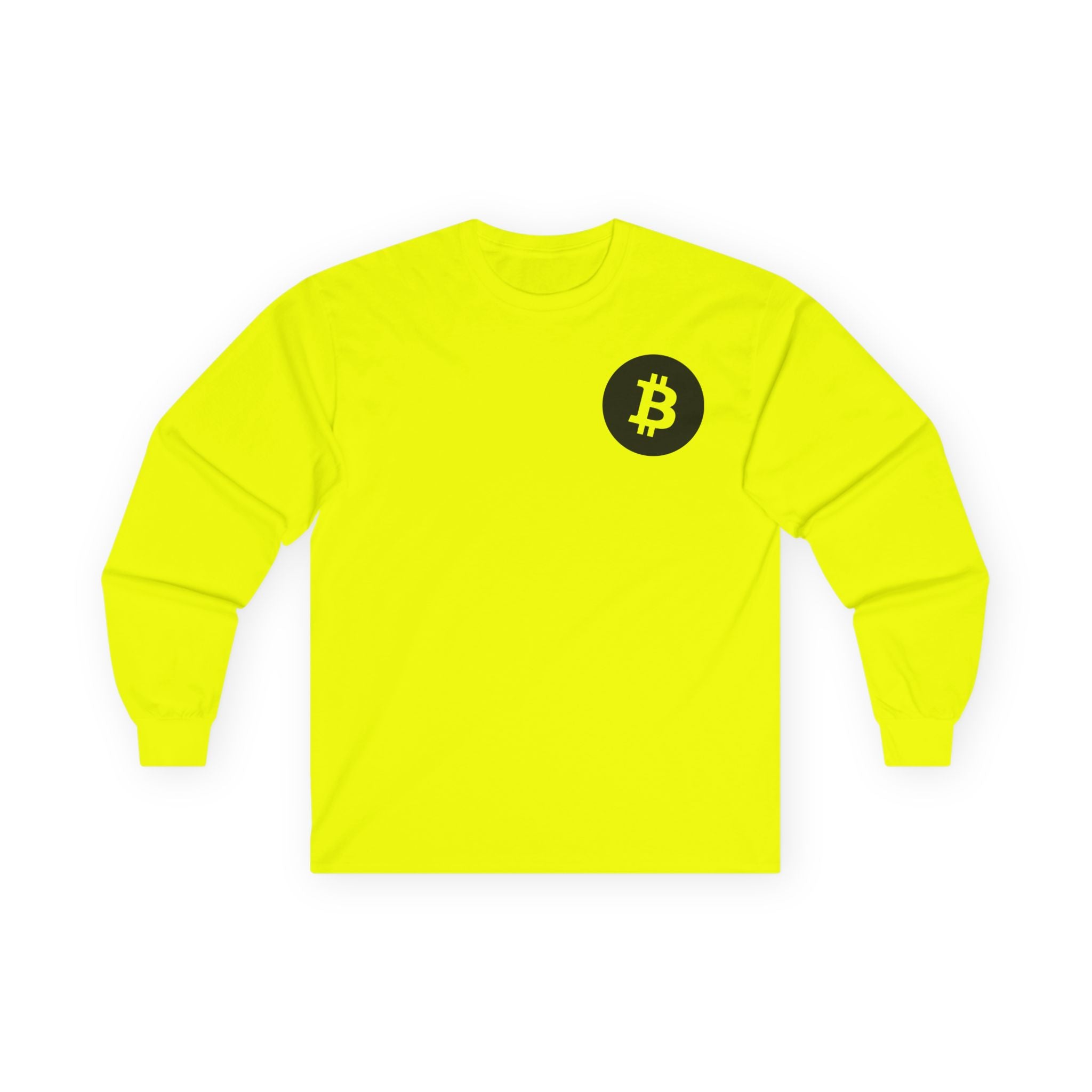 Bitcoin Logo Long Sleeve Tee — Crypto Logo Shirt