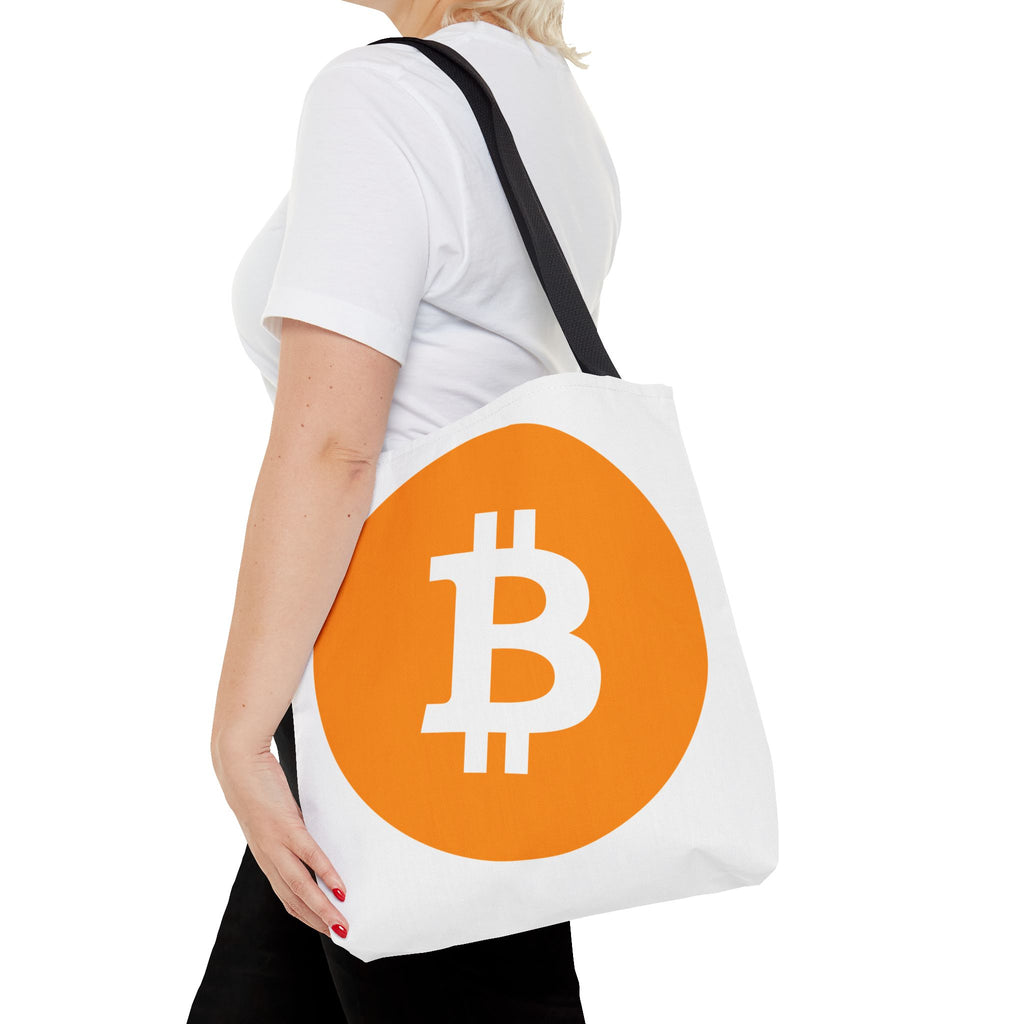 Bitcoin Logo Tote Bag – Crypto Coin Canvas Tote