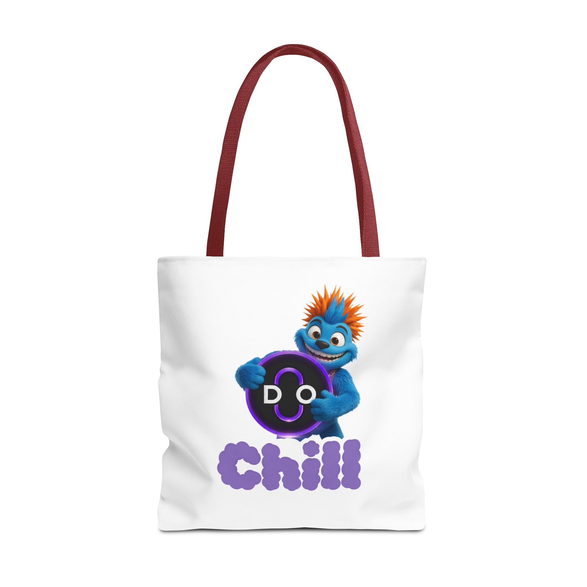 Do Chill Tote Bag — Cute Blue Monster Graphic Tote